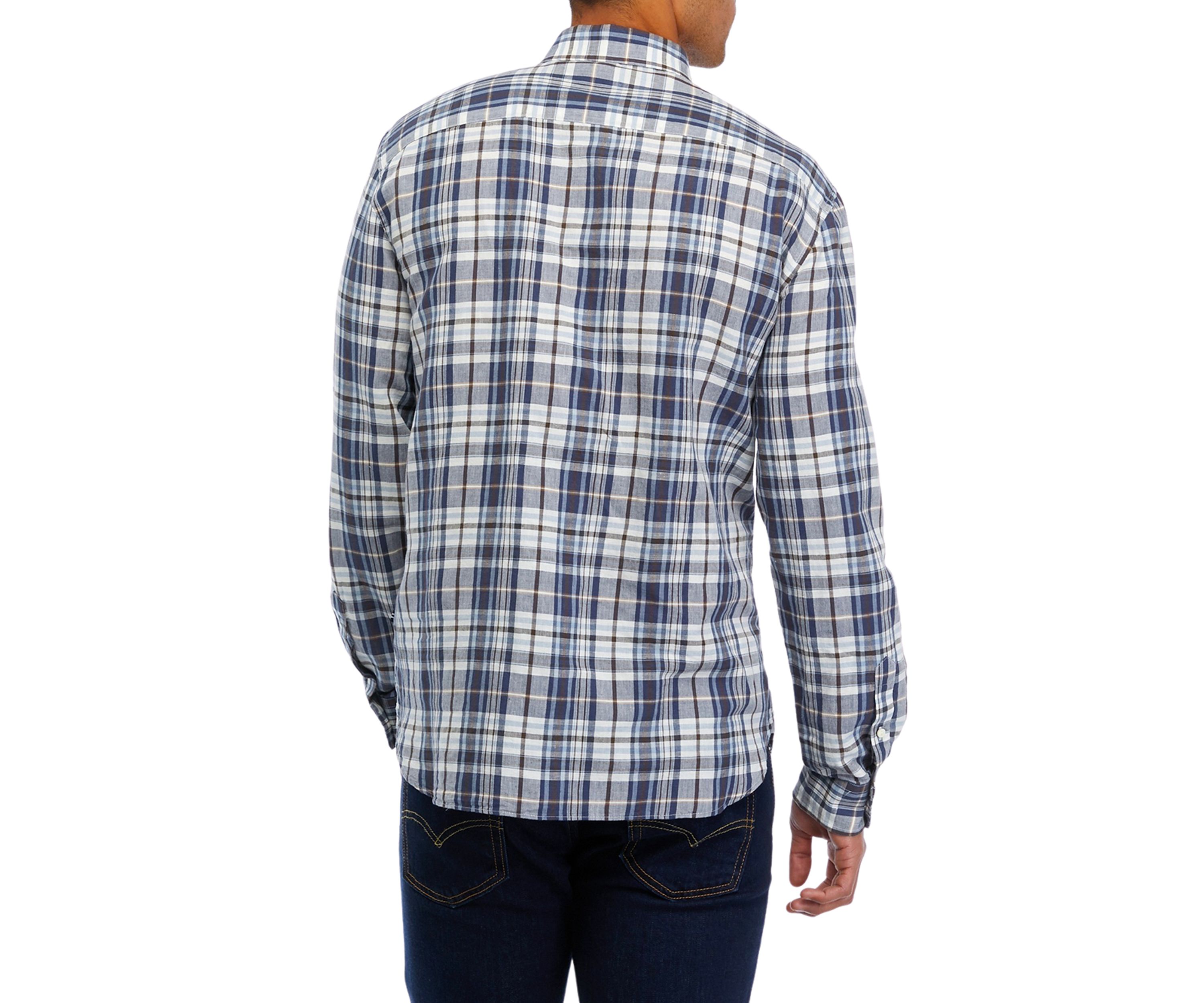 Sustainably Crafted Plaid Linen Shirt
