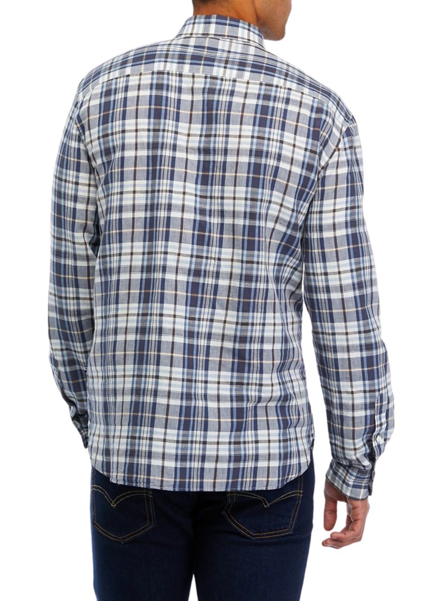Sustainably Crafted Plaid Linen Shirt