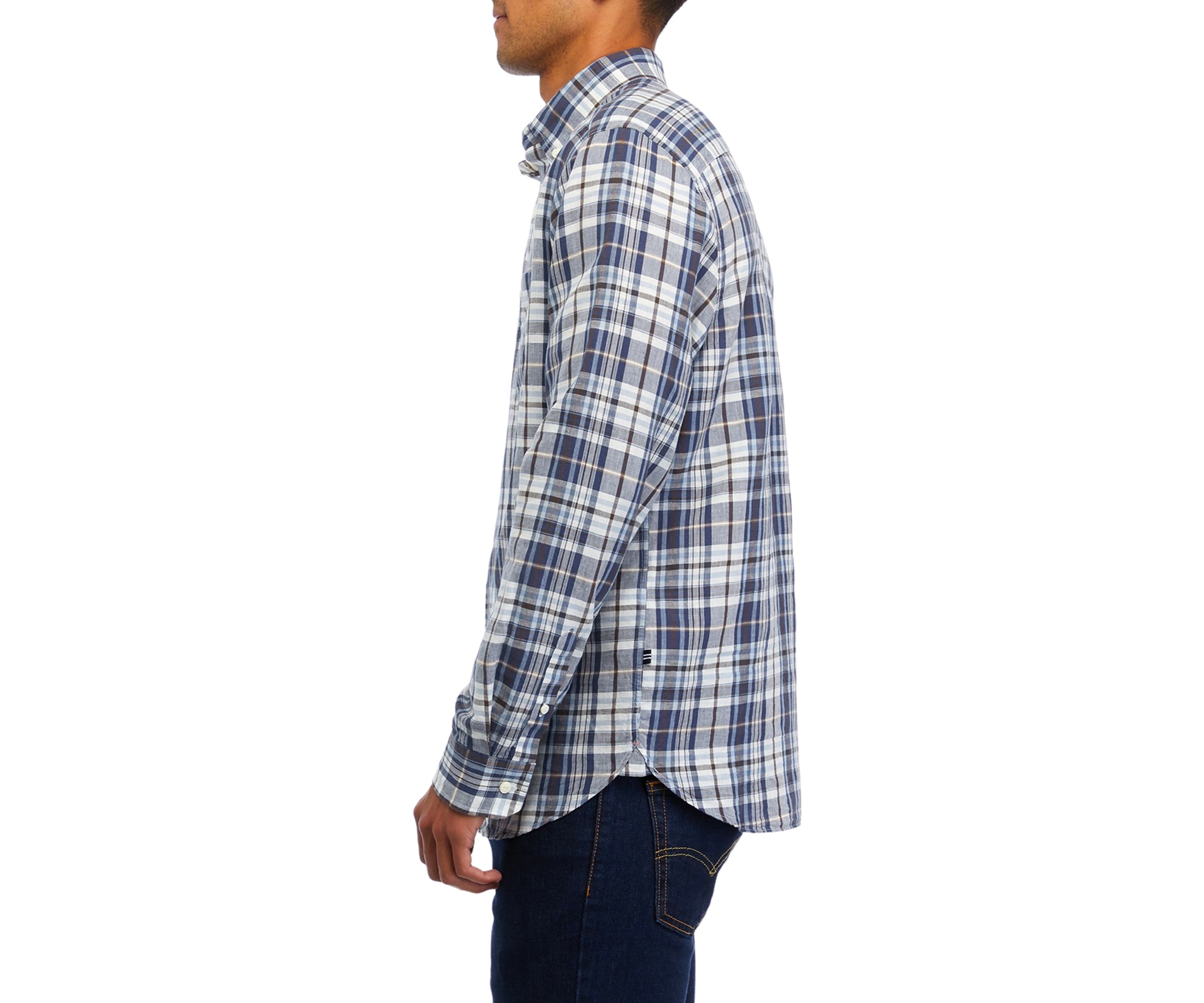 Sustainably Crafted Plaid Linen Shirt