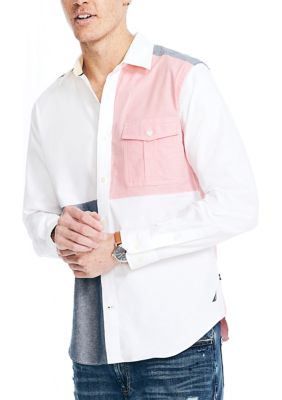 Color Block Oxford Shirt