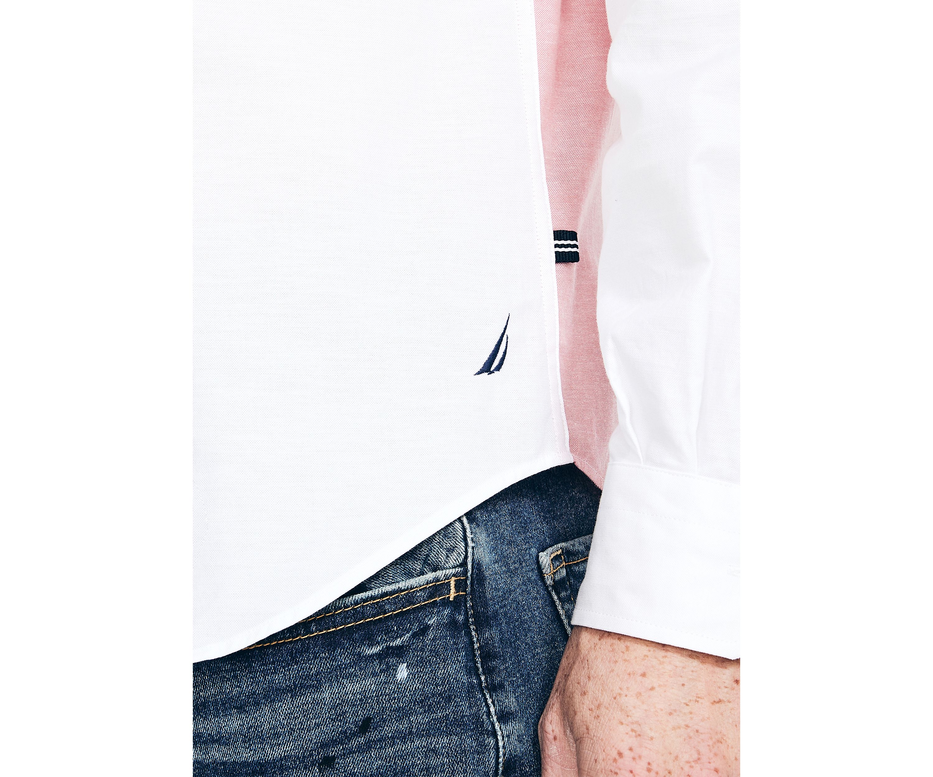 Color Block Oxford Shirt