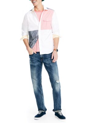 Color Block Oxford Shirt