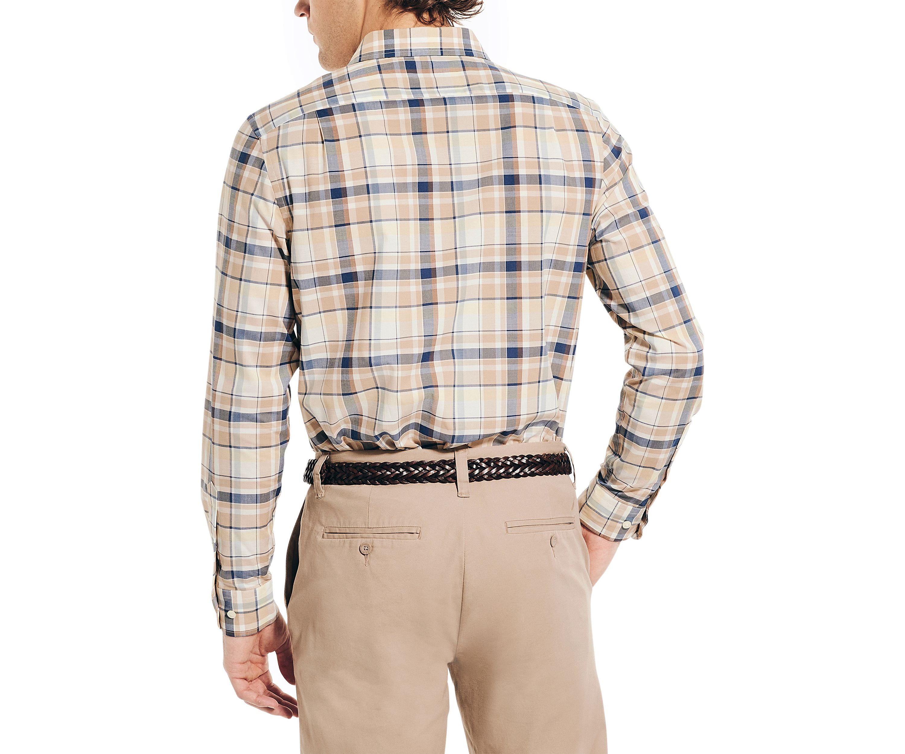 Sustainable Long Sleeve Tencel Plaid Woven Shirt