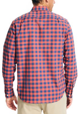 Sustainable Long Sleeve Tencel Plaid Woven Shirt