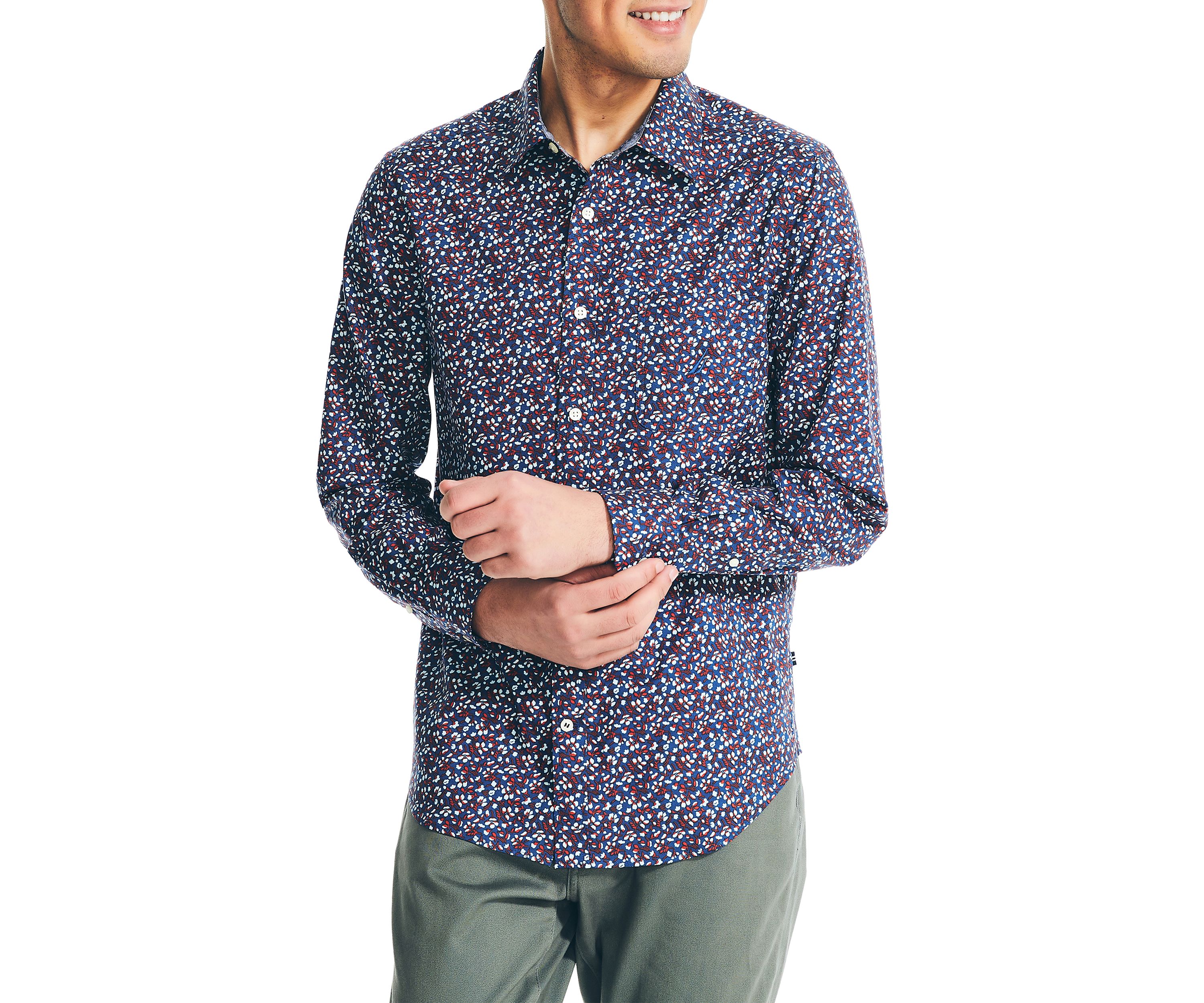 Sustainable Long Sleeve Tencel Printed Woven Shirt