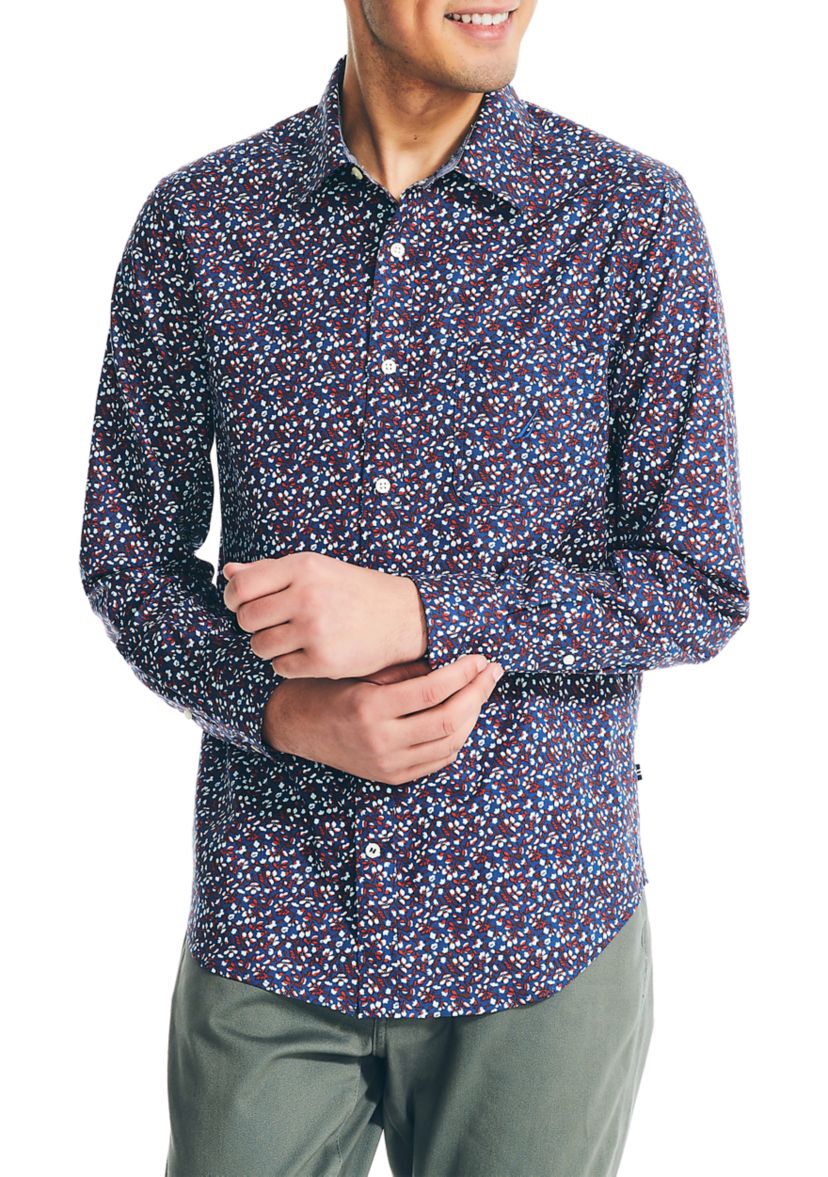 Sustainable Long Sleeve Tencel Printed Woven Shirt