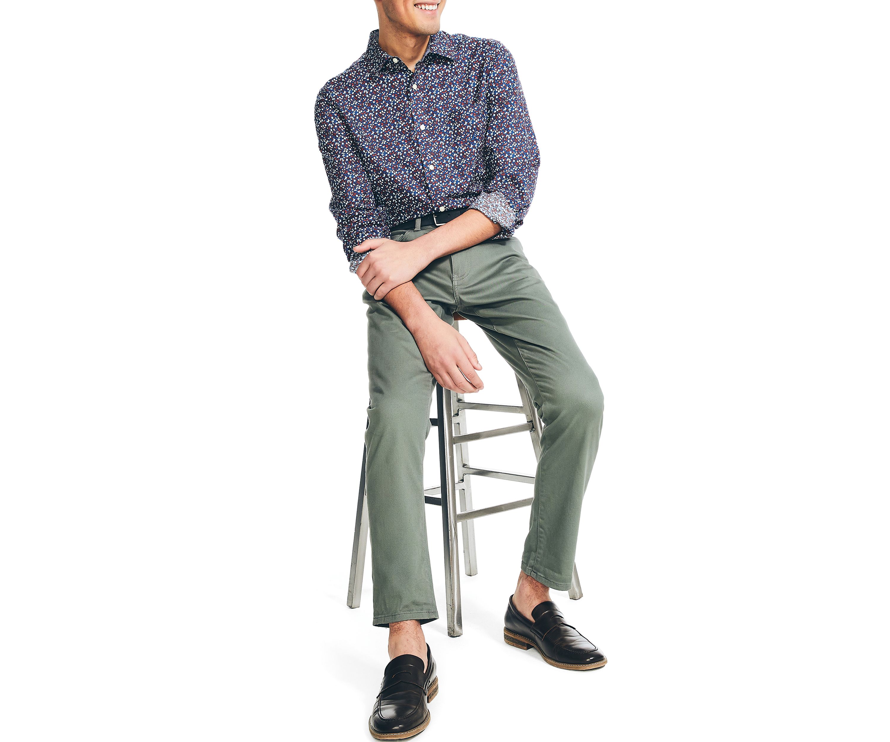 Sustainable Long Sleeve Tencel Printed Woven Shirt