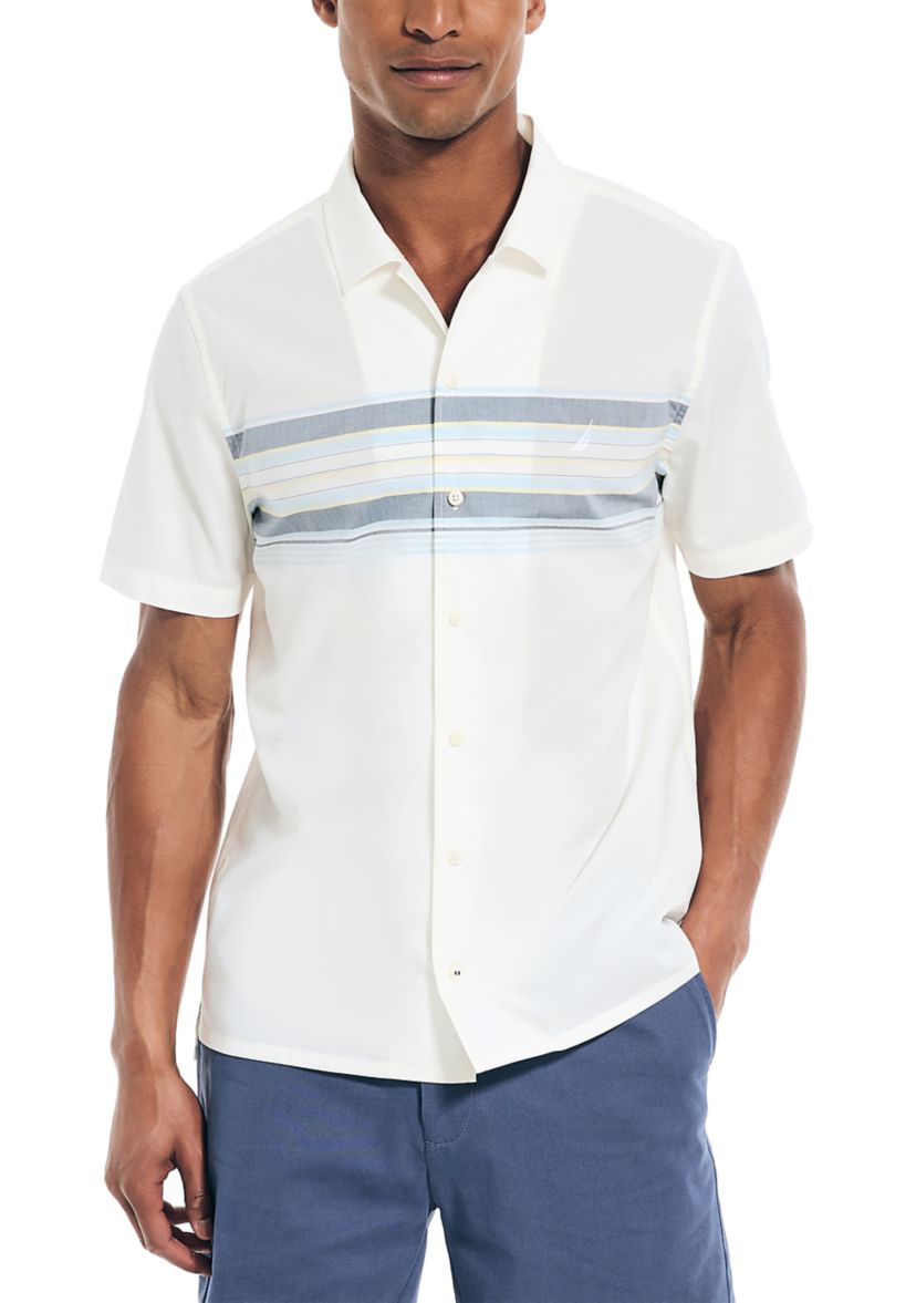 Sustainably Crafted Chest Stripe Short Sleeve Shirt