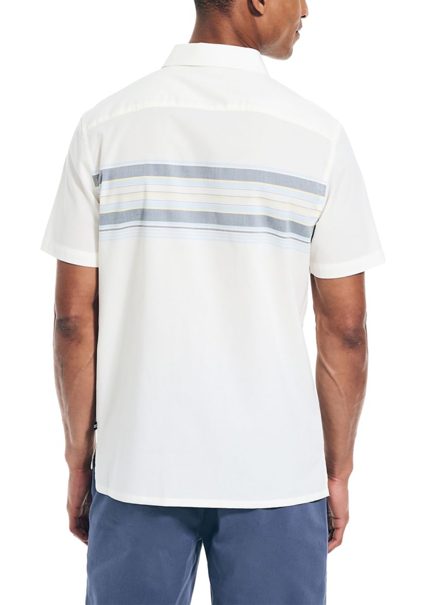 Sustainably Crafted Chest Stripe Short Sleeve Shirt