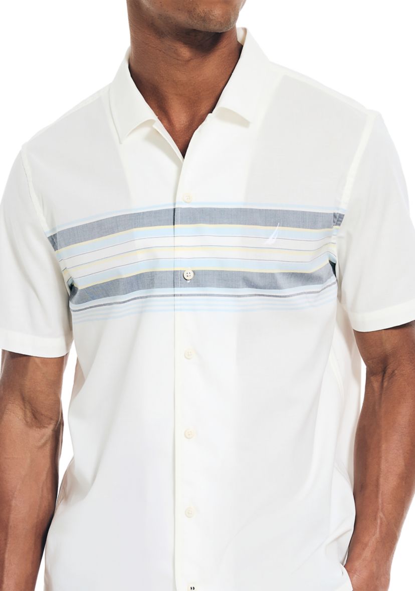 Sustainably Crafted Chest Stripe Short Sleeve Shirt