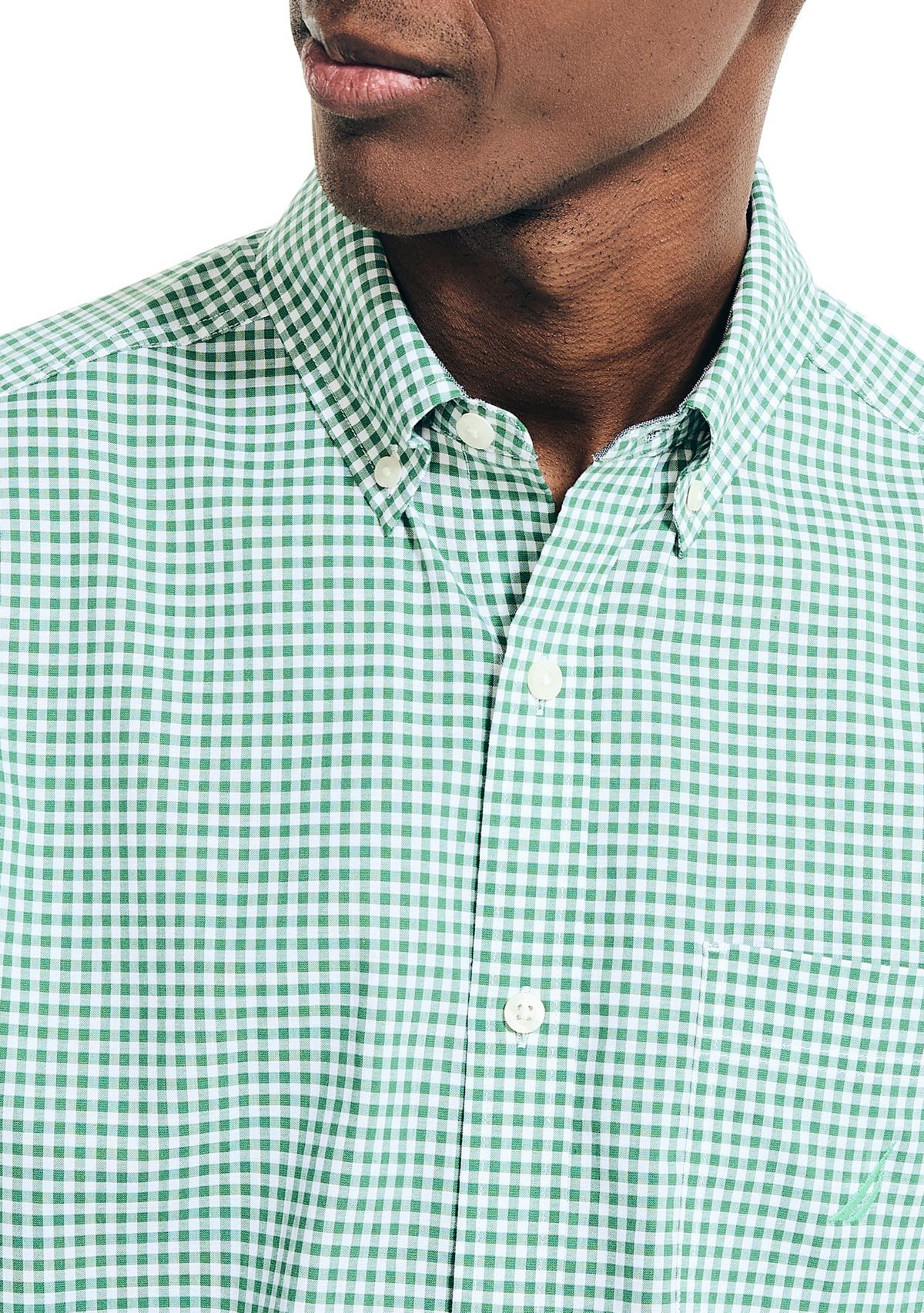 POLO RALPH LAUREN Camicia a quadretti cotone Bianco / Blu [Uomo] Elsa