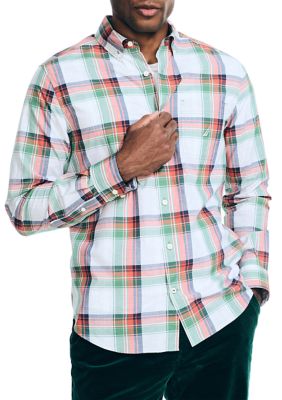 Nautica Men's Heathered Plaid Shirt