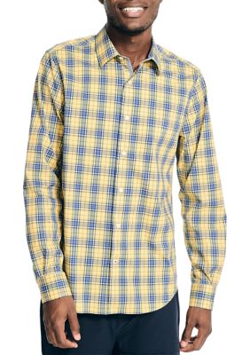 Nautica Men's Navtech Trim Fit Plaid Shirt, 2XL