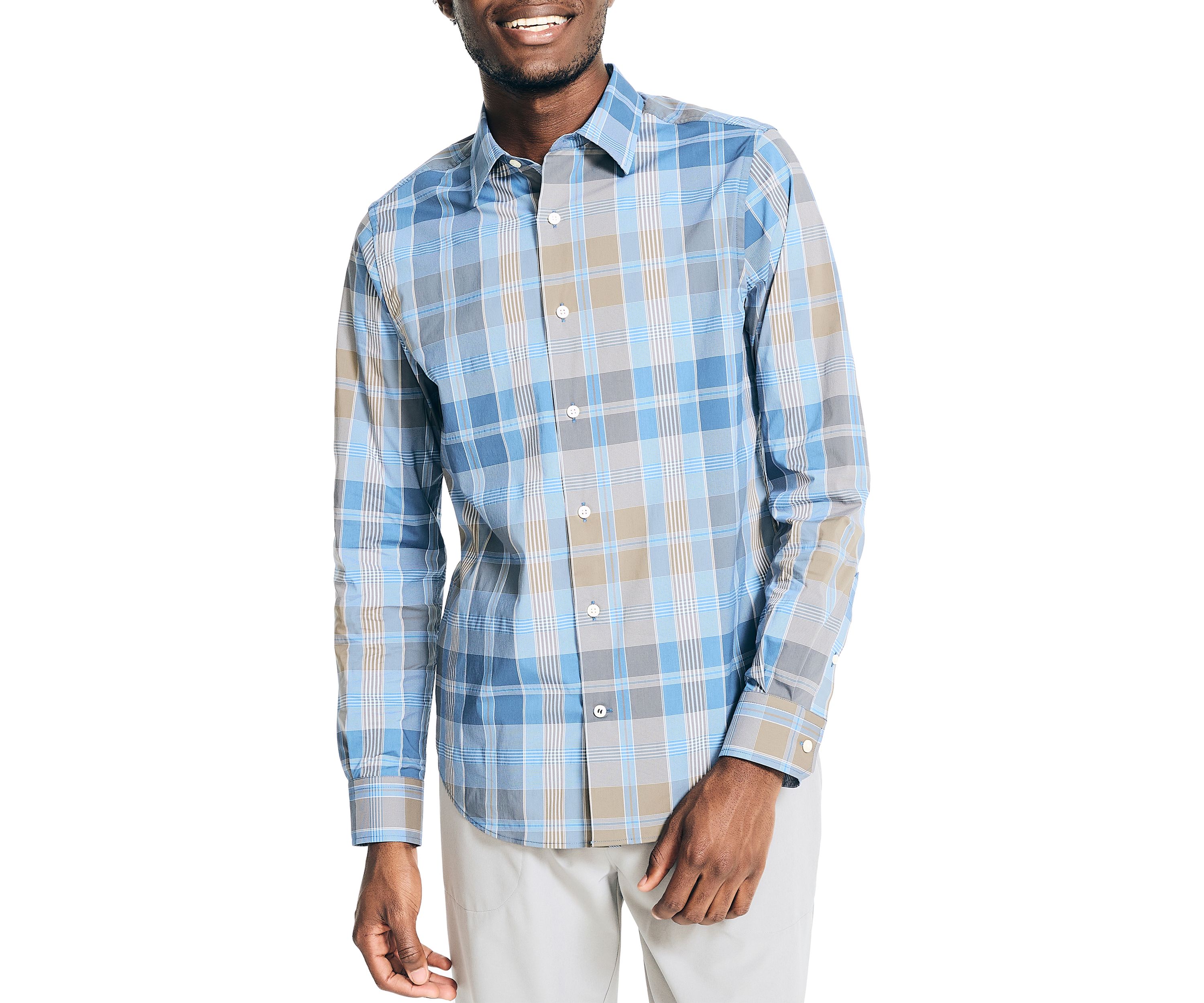 Navtech Trim Fit Plaid Shirt