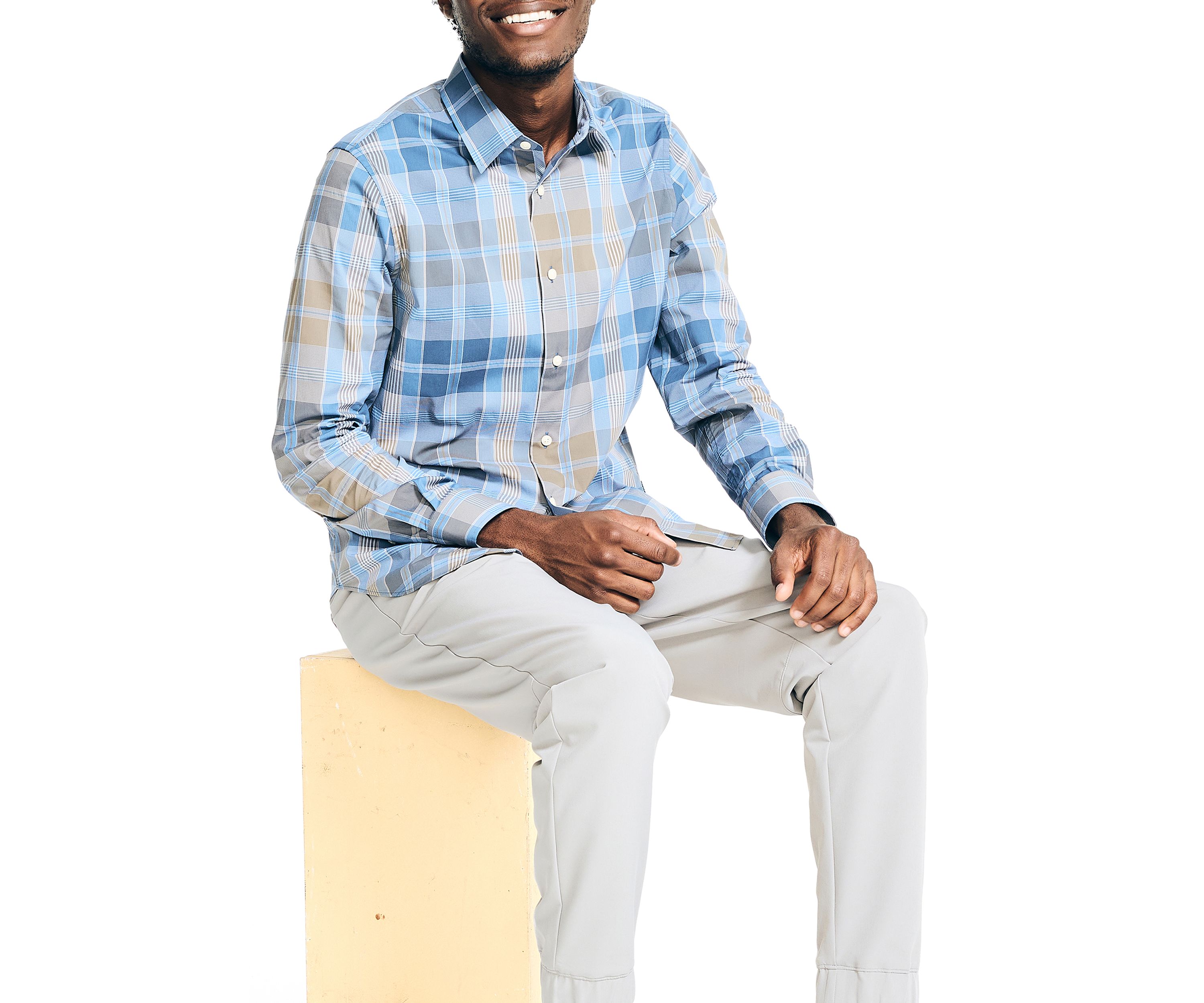Navtech Trim Fit Plaid Shirt