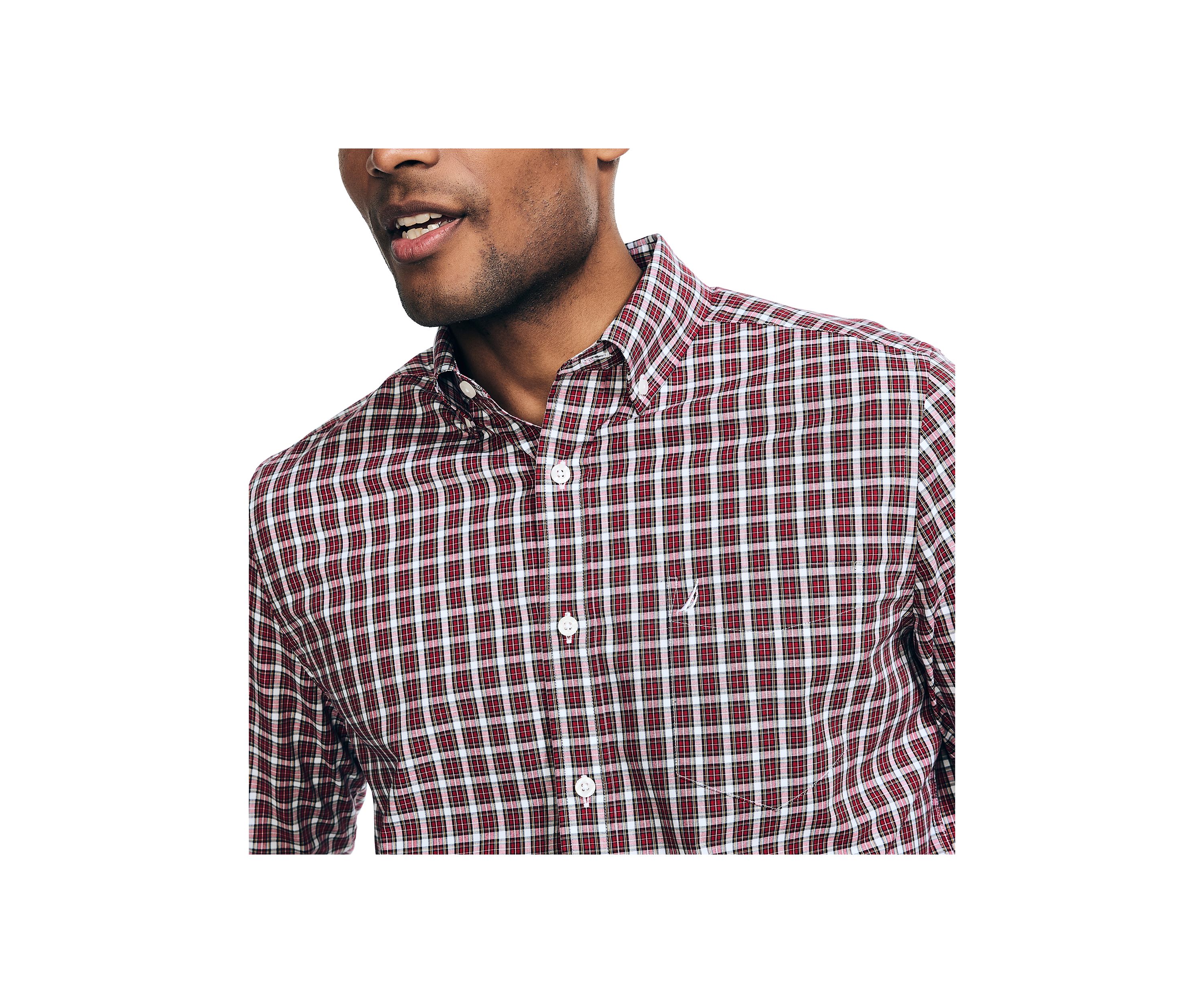Wrinkle Resistant Plaid Wear to Work Shirt