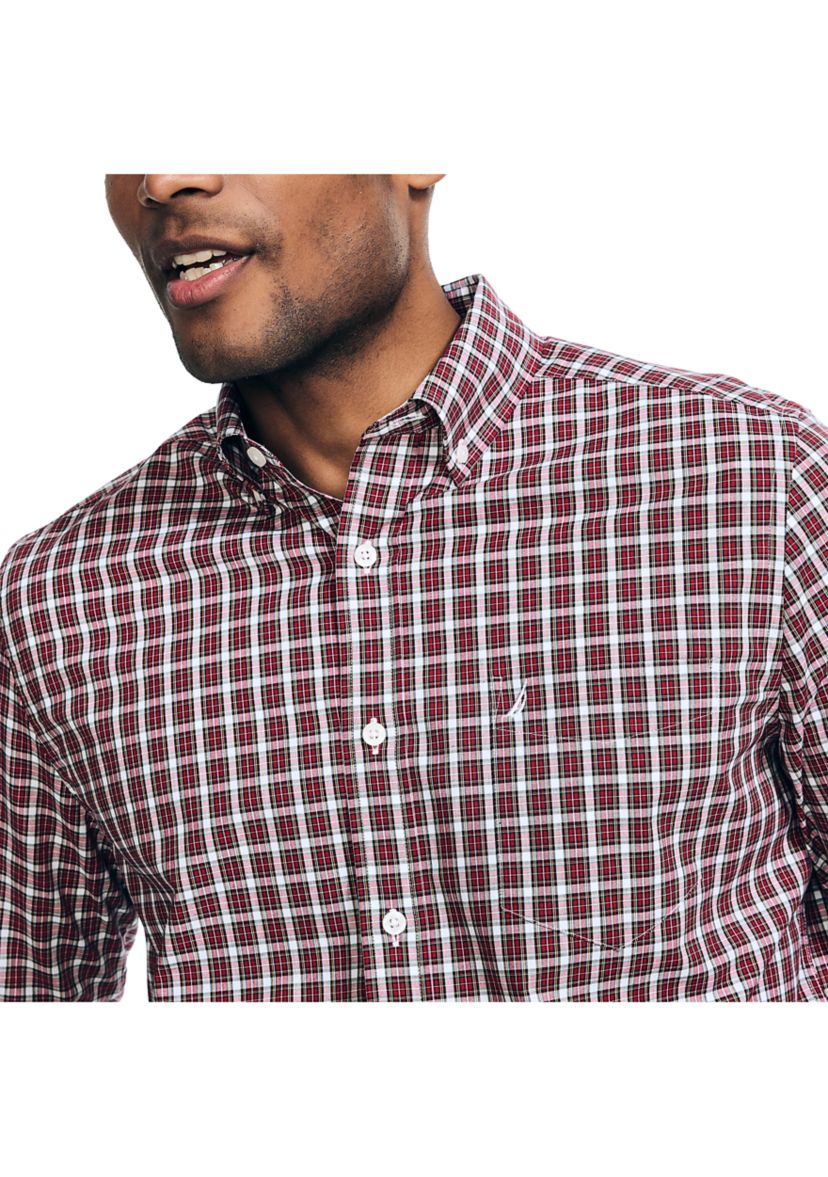 Wrinkle Resistant Plaid Wear to Work Shirt