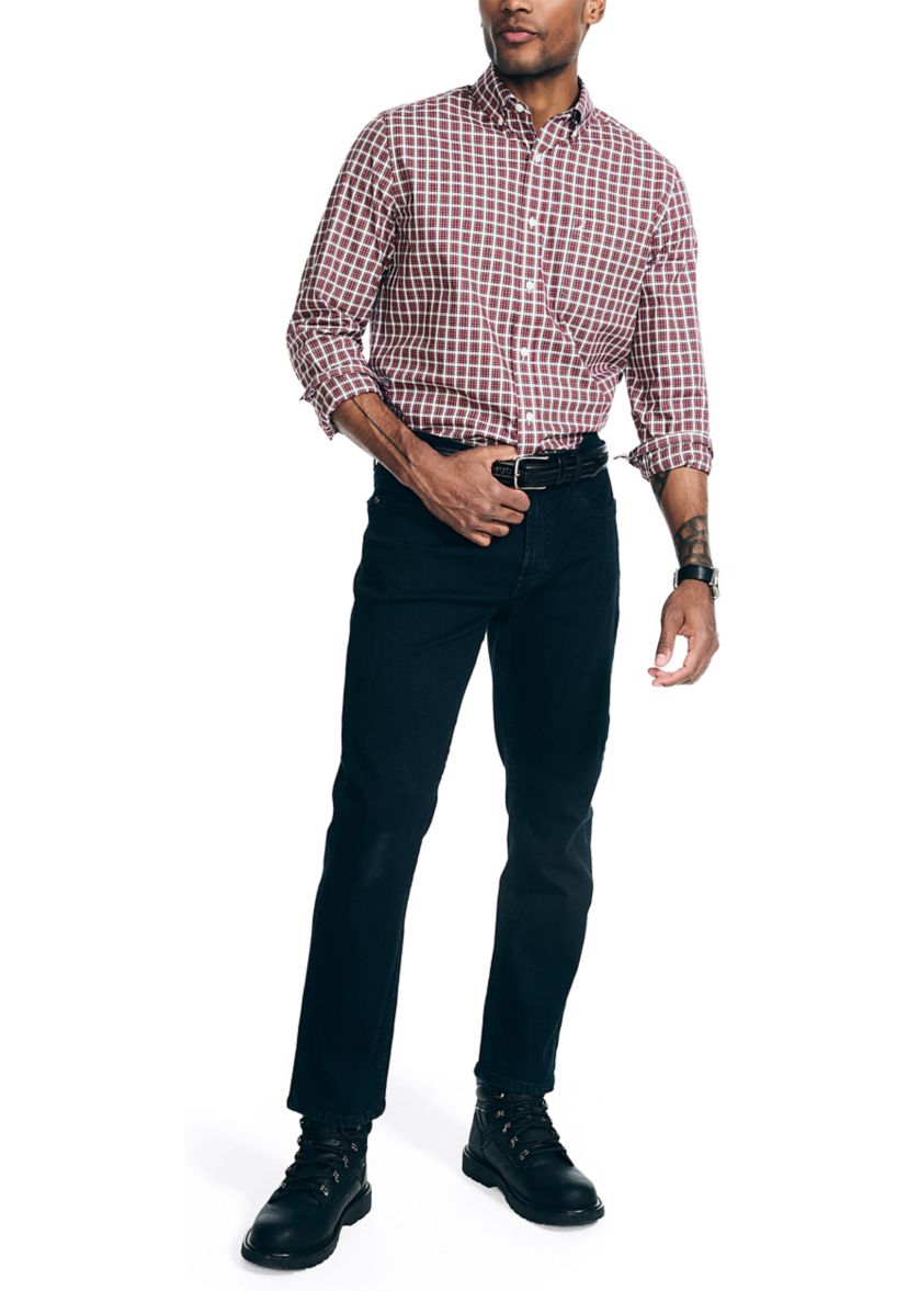 Wrinkle Resistant Plaid Wear to Work Shirt