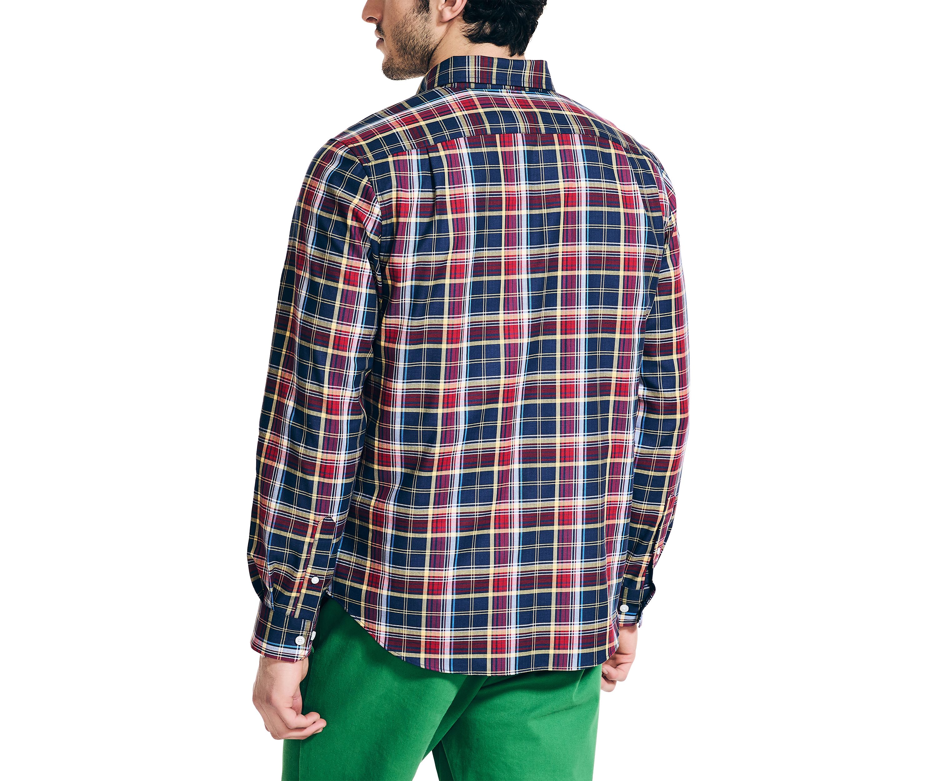 Wrinkle Resistant Plaid Wear to Work Shirt