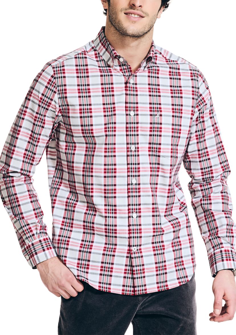 Wrinkle Resistant Plaid Wear to Work Shirt