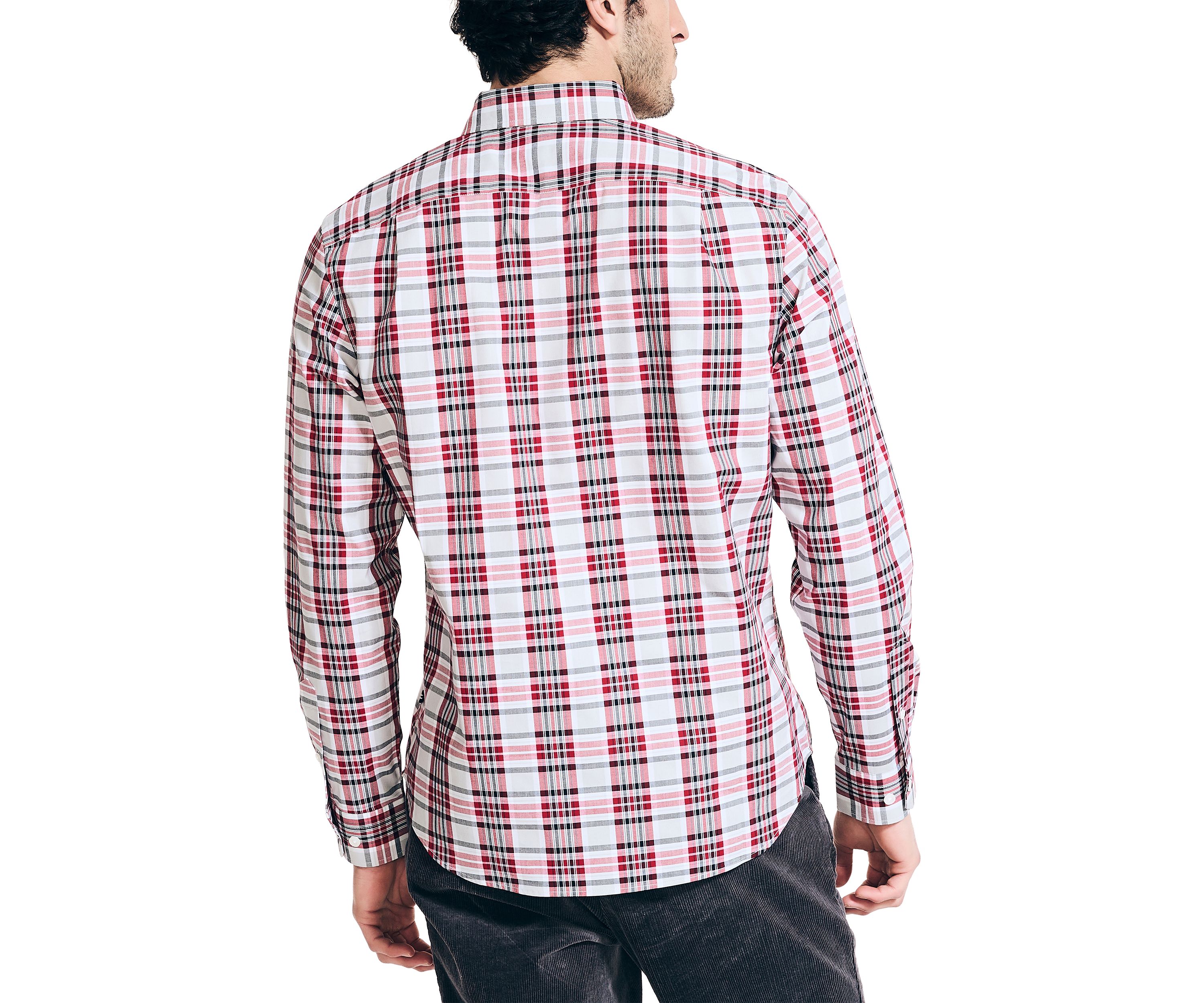 Wrinkle Resistant Plaid Wear to Work Shirt