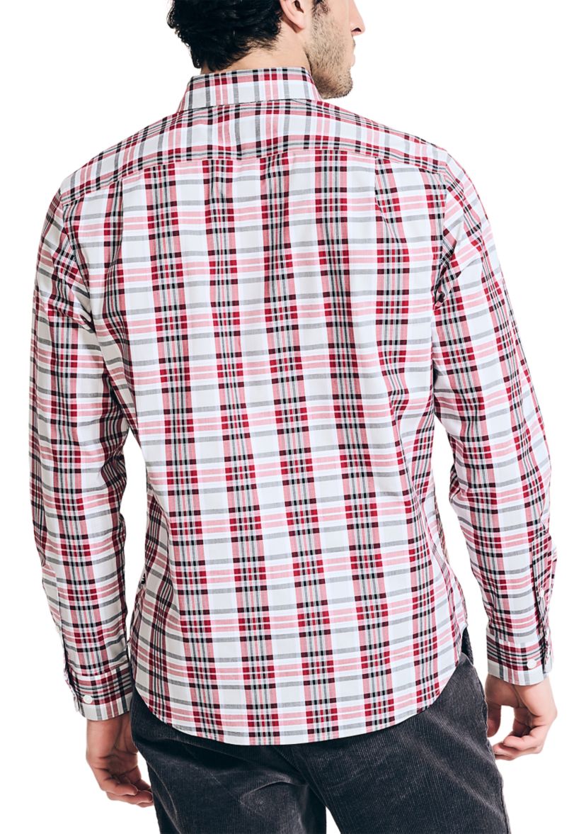 Wrinkle Resistant Plaid Wear to Work Shirt