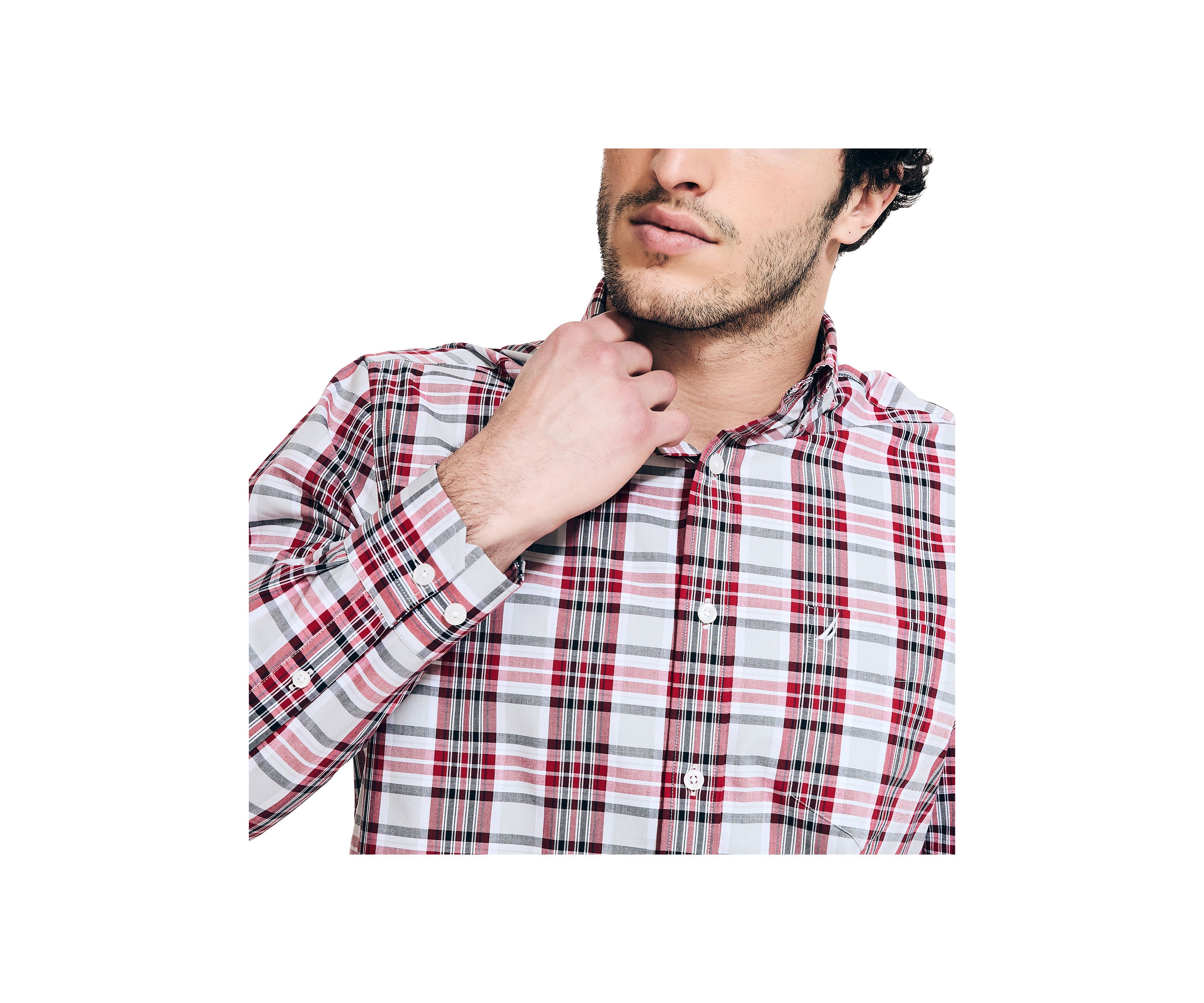 Wrinkle Resistant Plaid Wear to Work Shirt