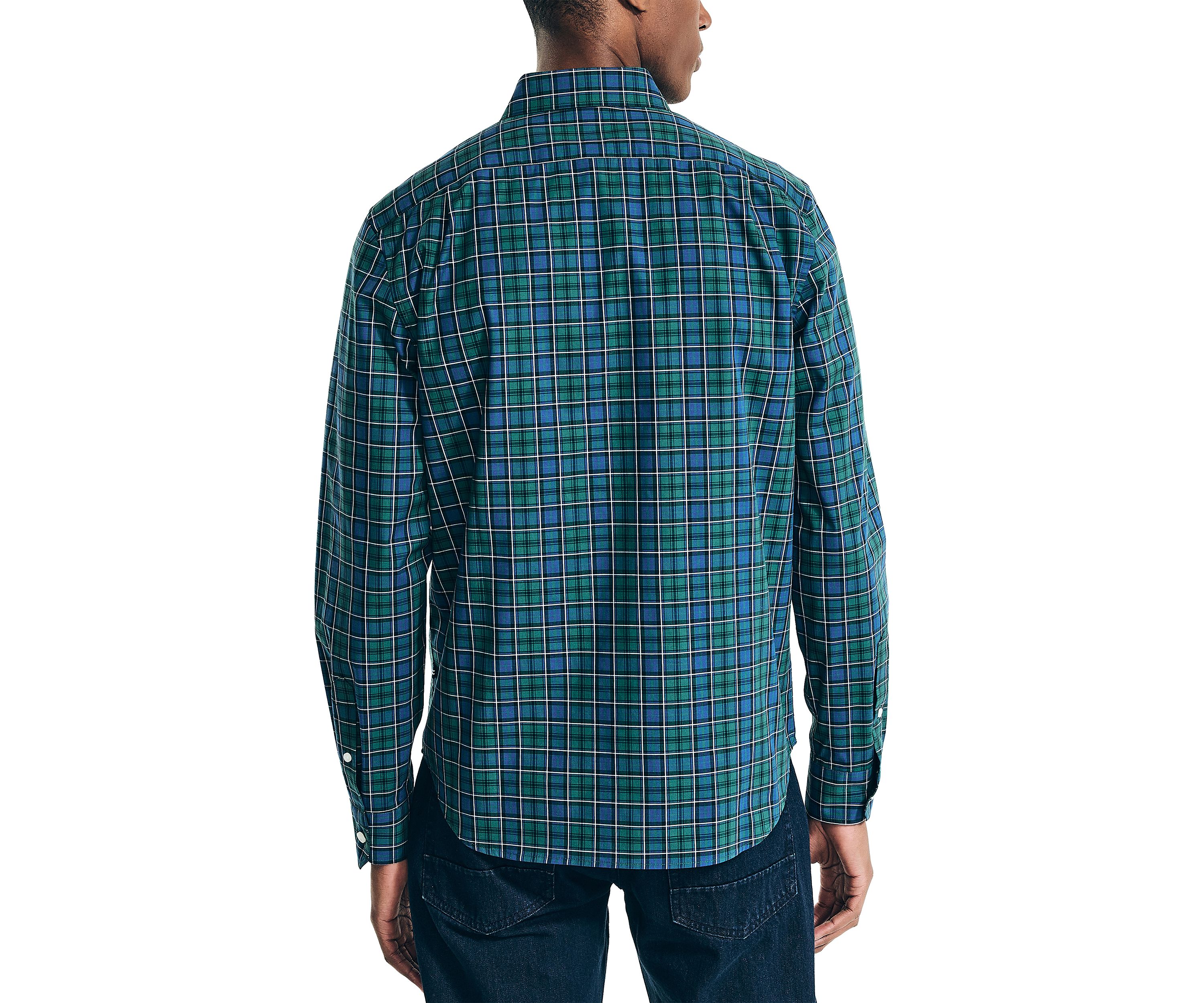 Wrinkle Resistant Plaid Wear to Work Shirt