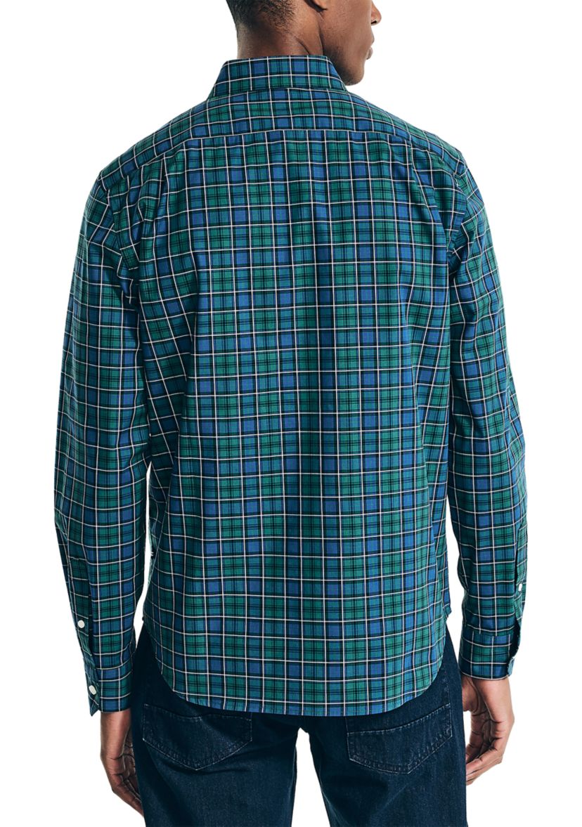 Wrinkle Resistant Plaid Wear to Work Shirt