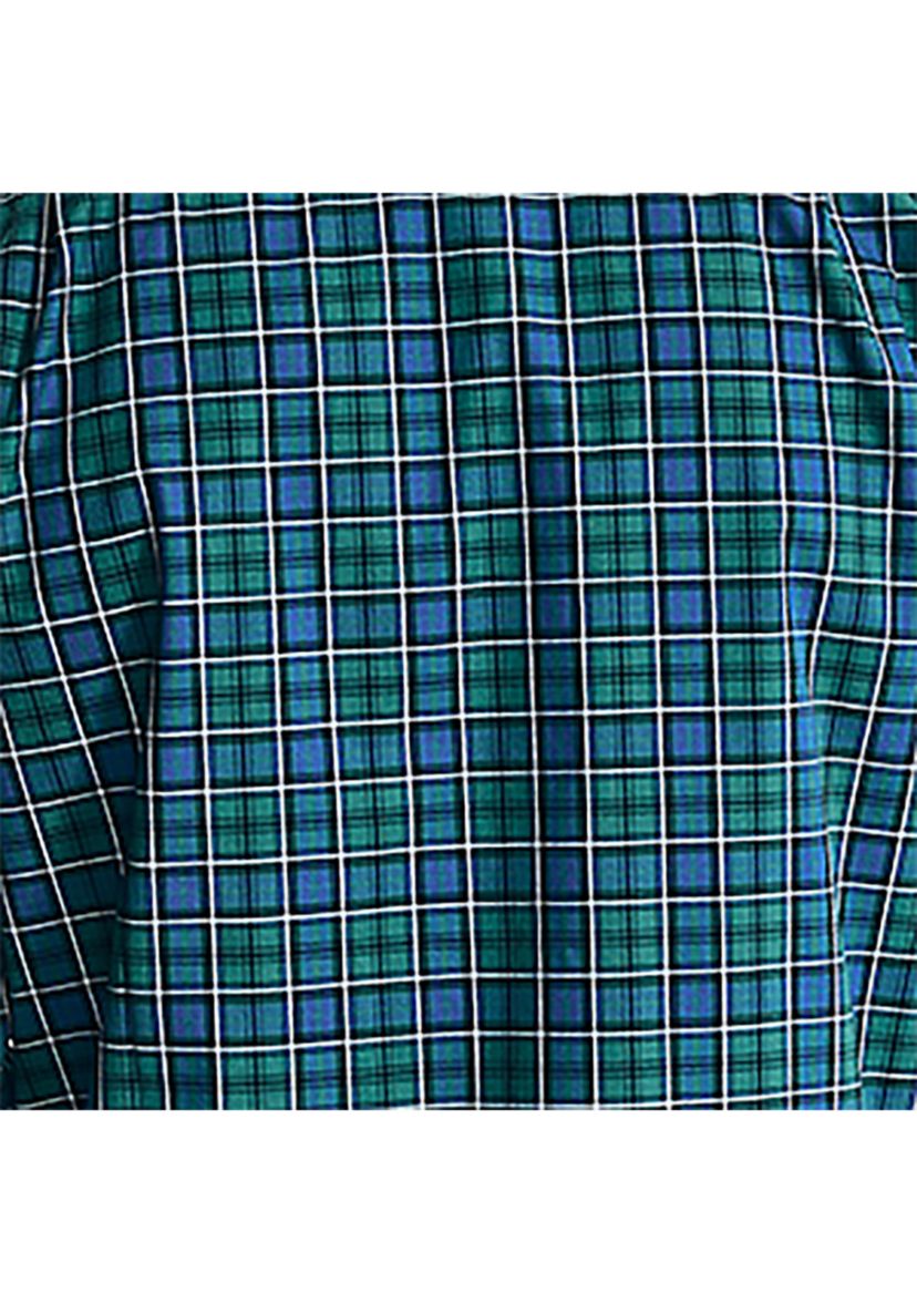 Wrinkle Resistant Plaid Wear to Work Shirt