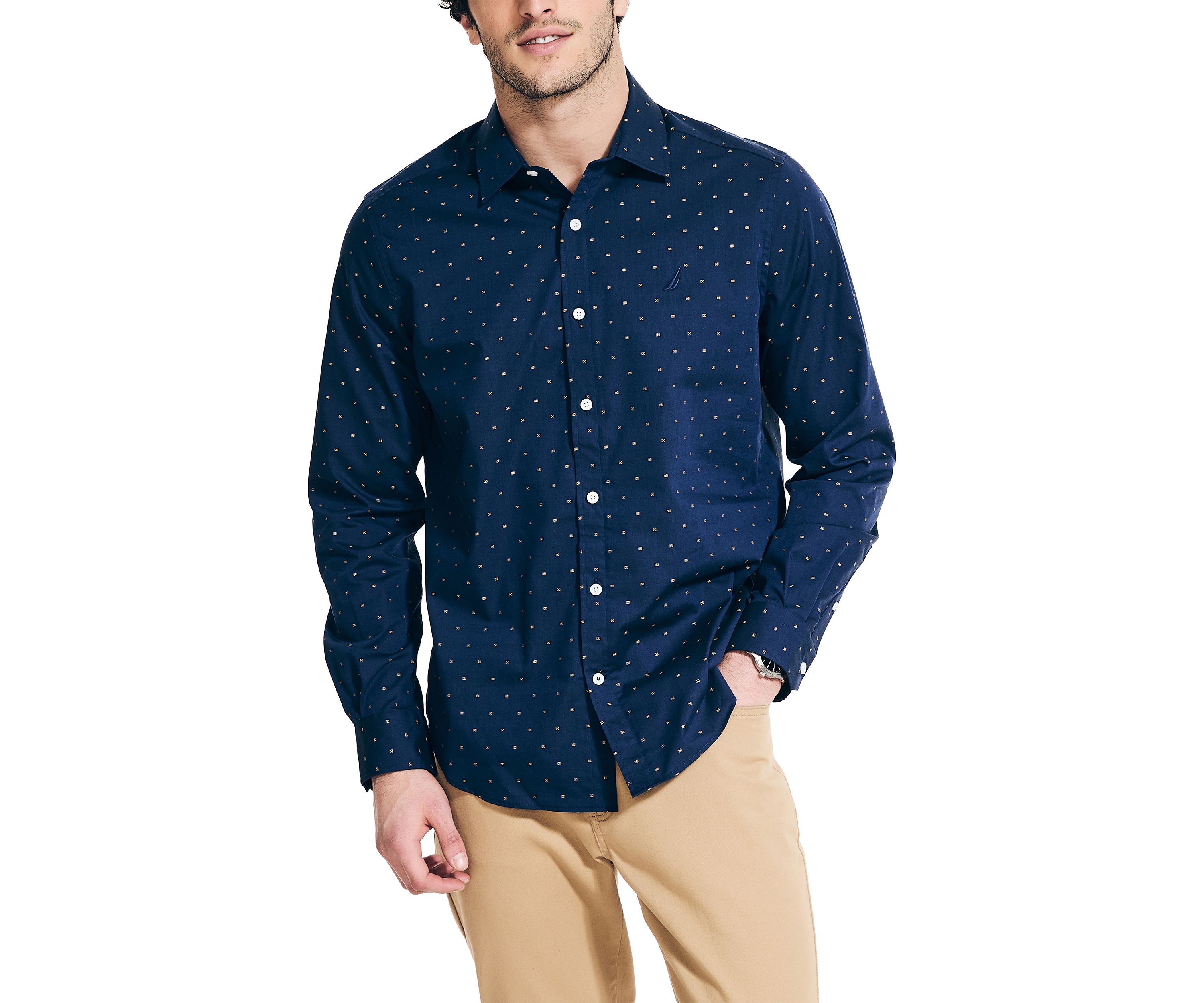 Wrinkle Resistant Printed Wear to Work Shirt