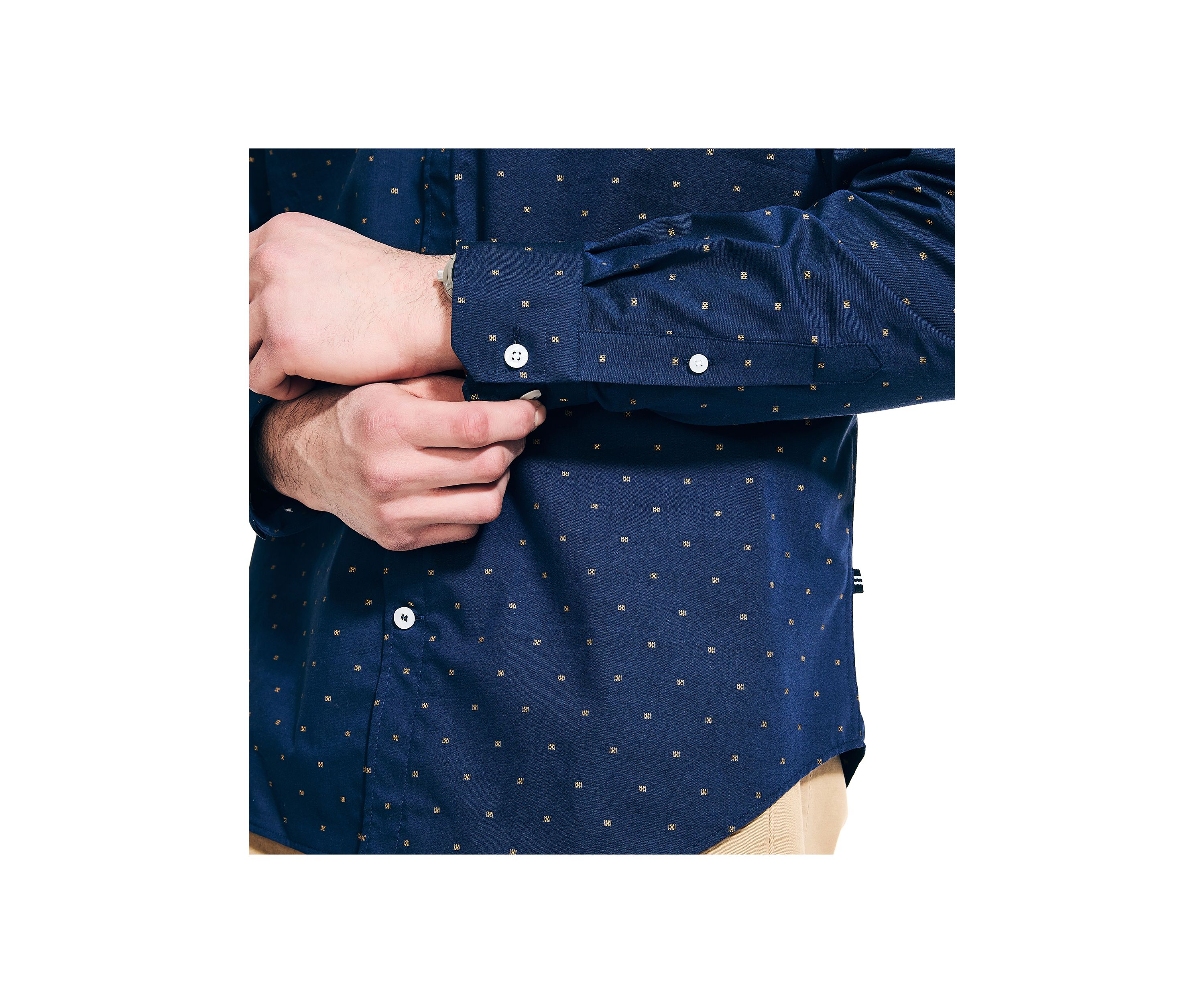 Wrinkle Resistant Printed Wear to Work Shirt