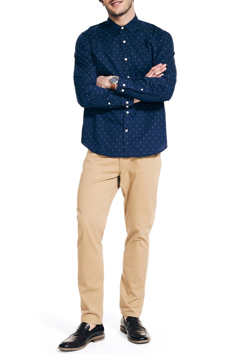 Wrinkle Resistant Printed Wear to Work Shirt