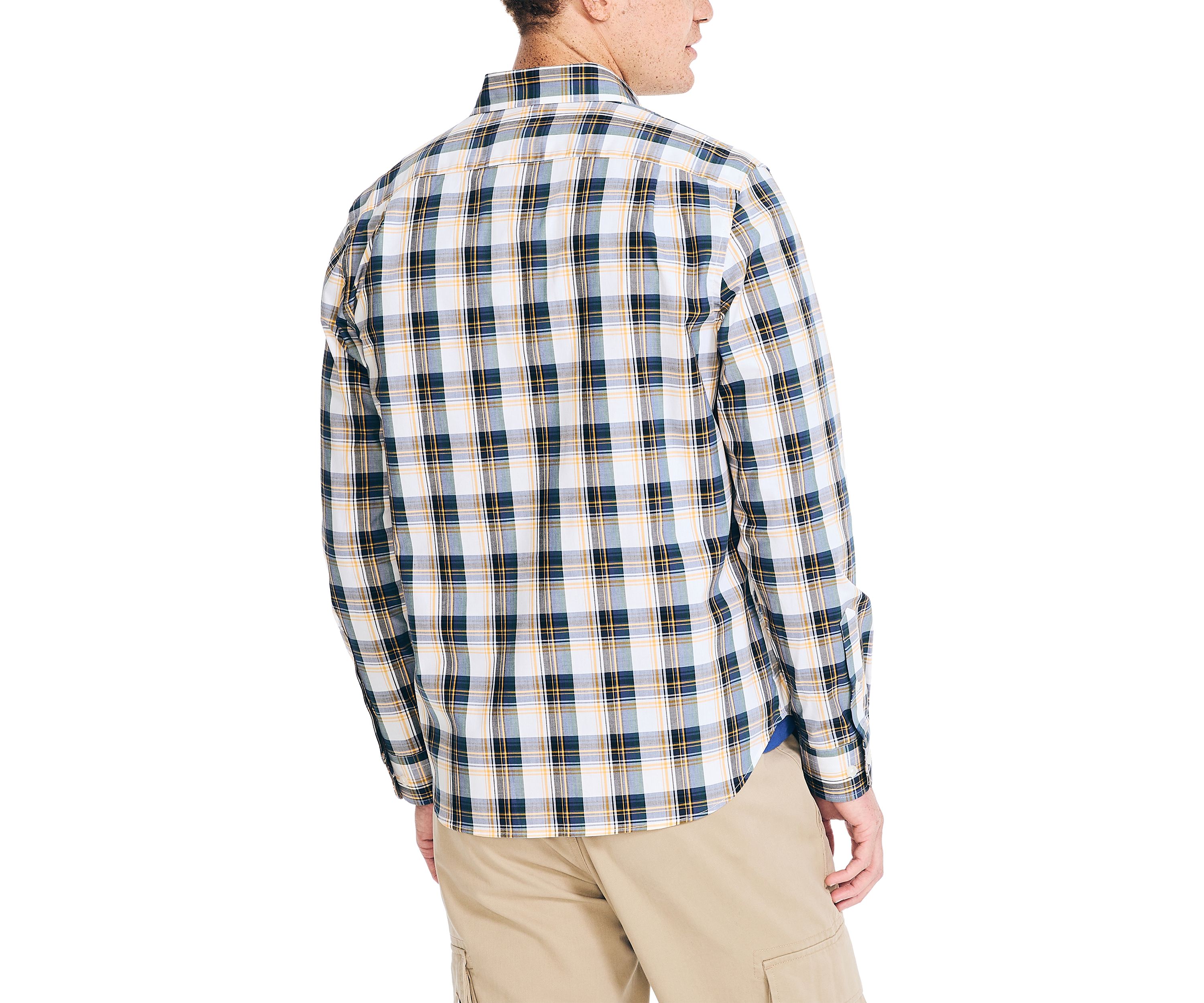Wrinkle Resistant Plaid Wear to Work Shirt