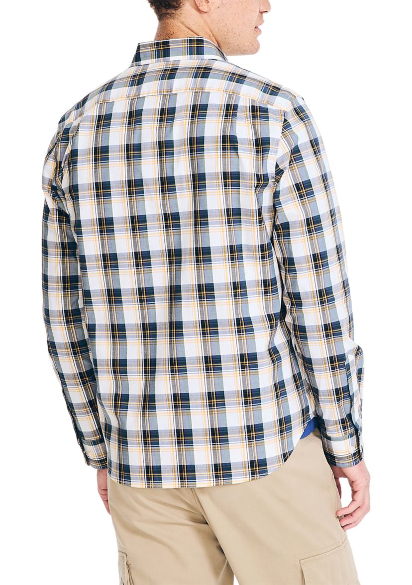 Wrinkle Resistant Plaid Wear to Work Shirt