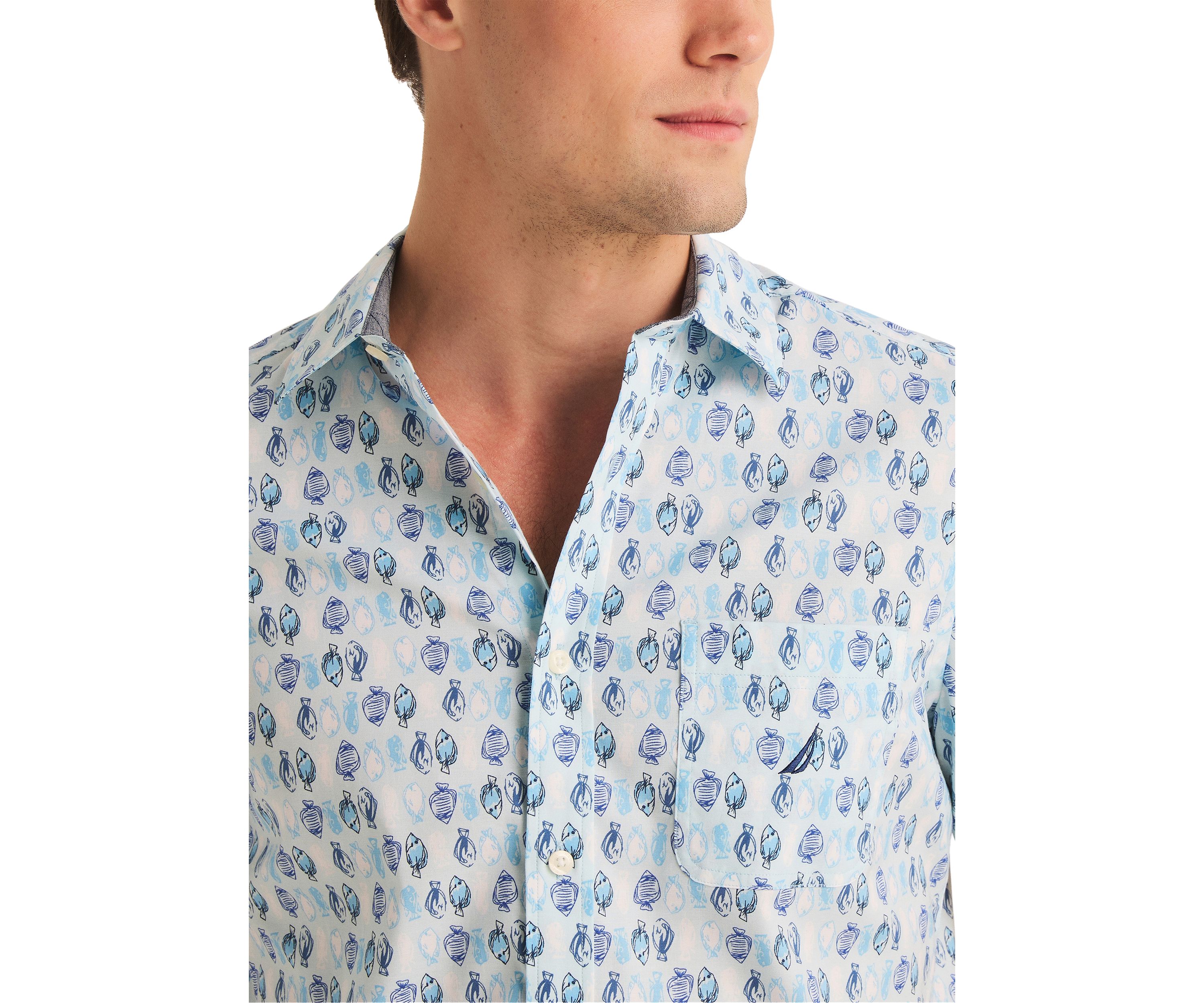 Sustainably Crafted Printed Short-Sleeve Shirt