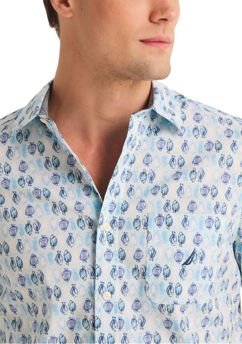 Sustainably Crafted Printed Short-Sleeve Shirt