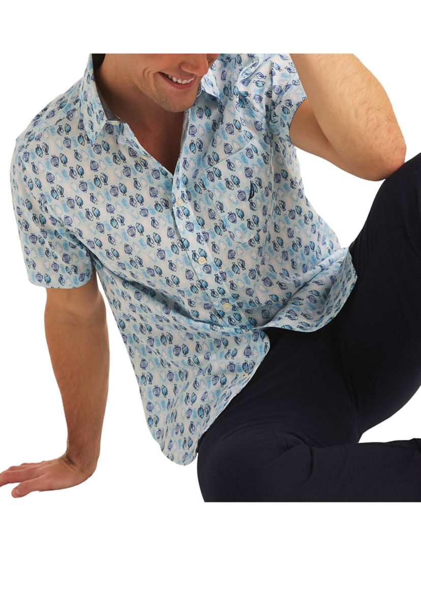 Sustainably Crafted Printed Short-Sleeve Shirt