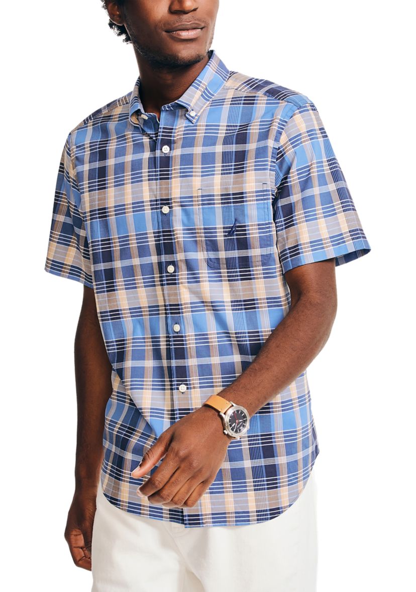 Sustainably Crafted Plaid Short-Sleeve Shirt