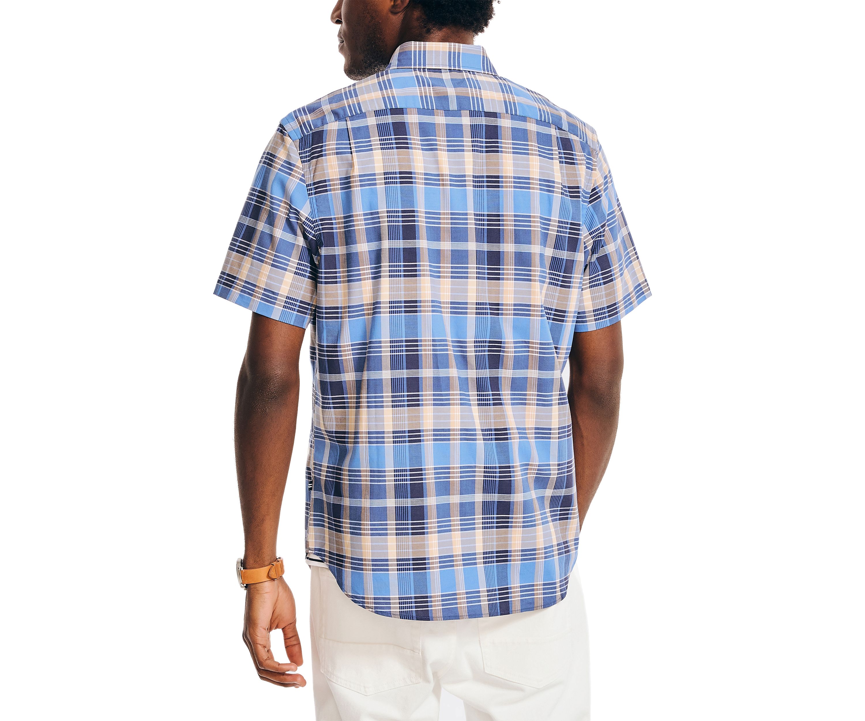 Sustainably Crafted Plaid Short-Sleeve Shirt