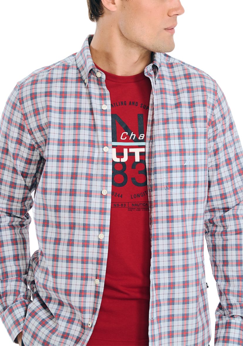 Heathered Plaid Shirt