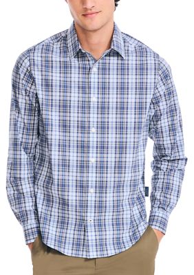 Nautica Men's Navtech Slim Fit Plaid Shirt, 2XL