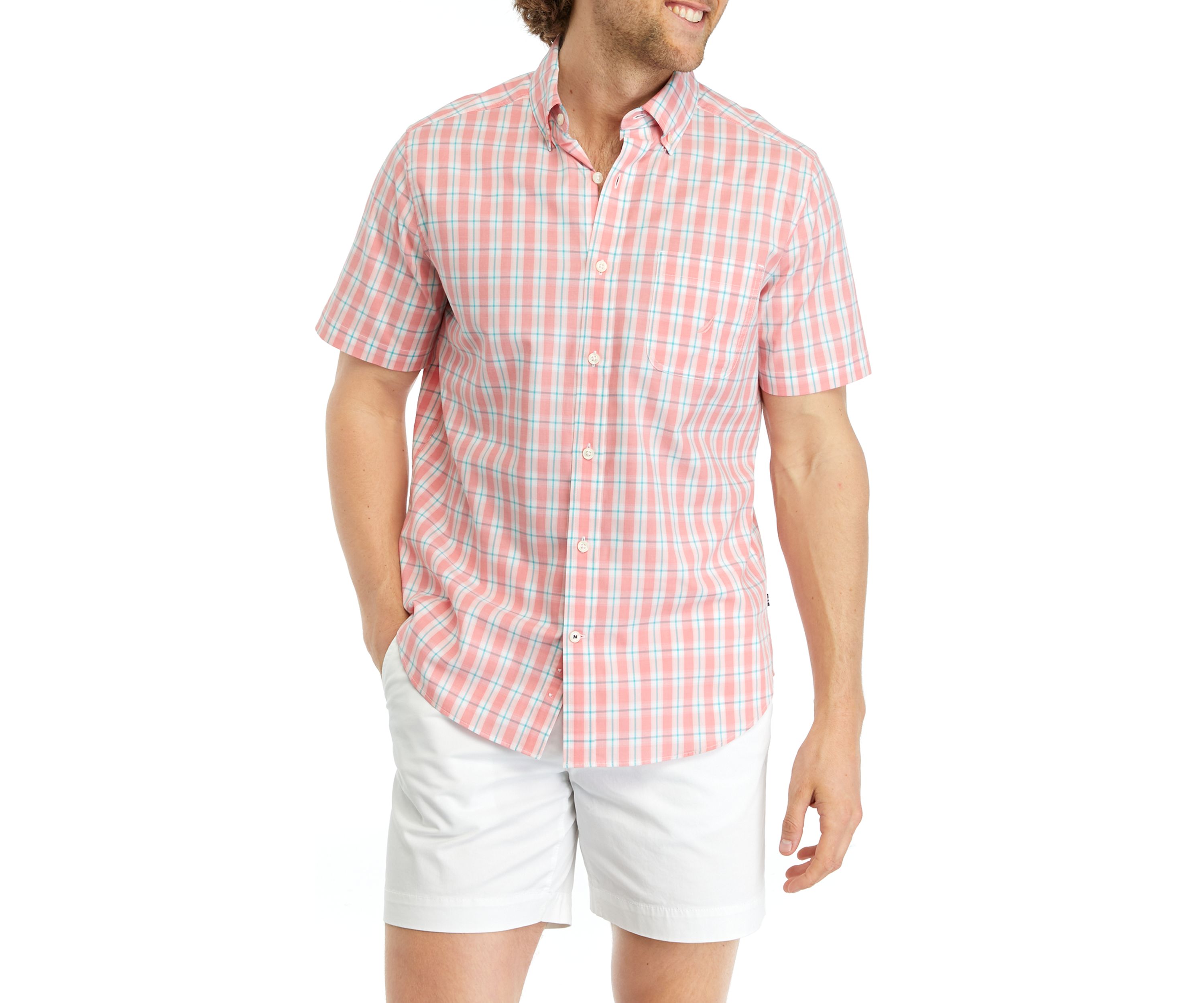 Sustainably Crafted Plaid Short Sleeve Shirt 