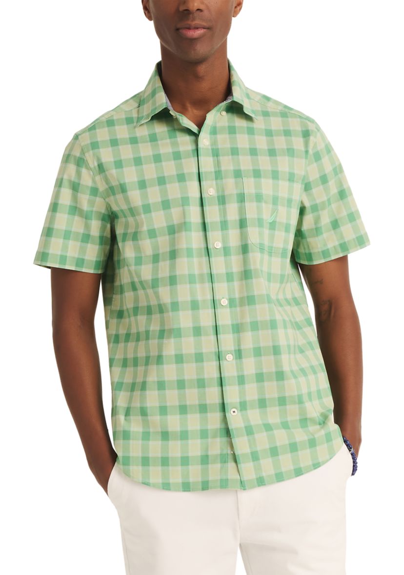 Sustainably Crafted Plaid Short-Sleeve Shirt