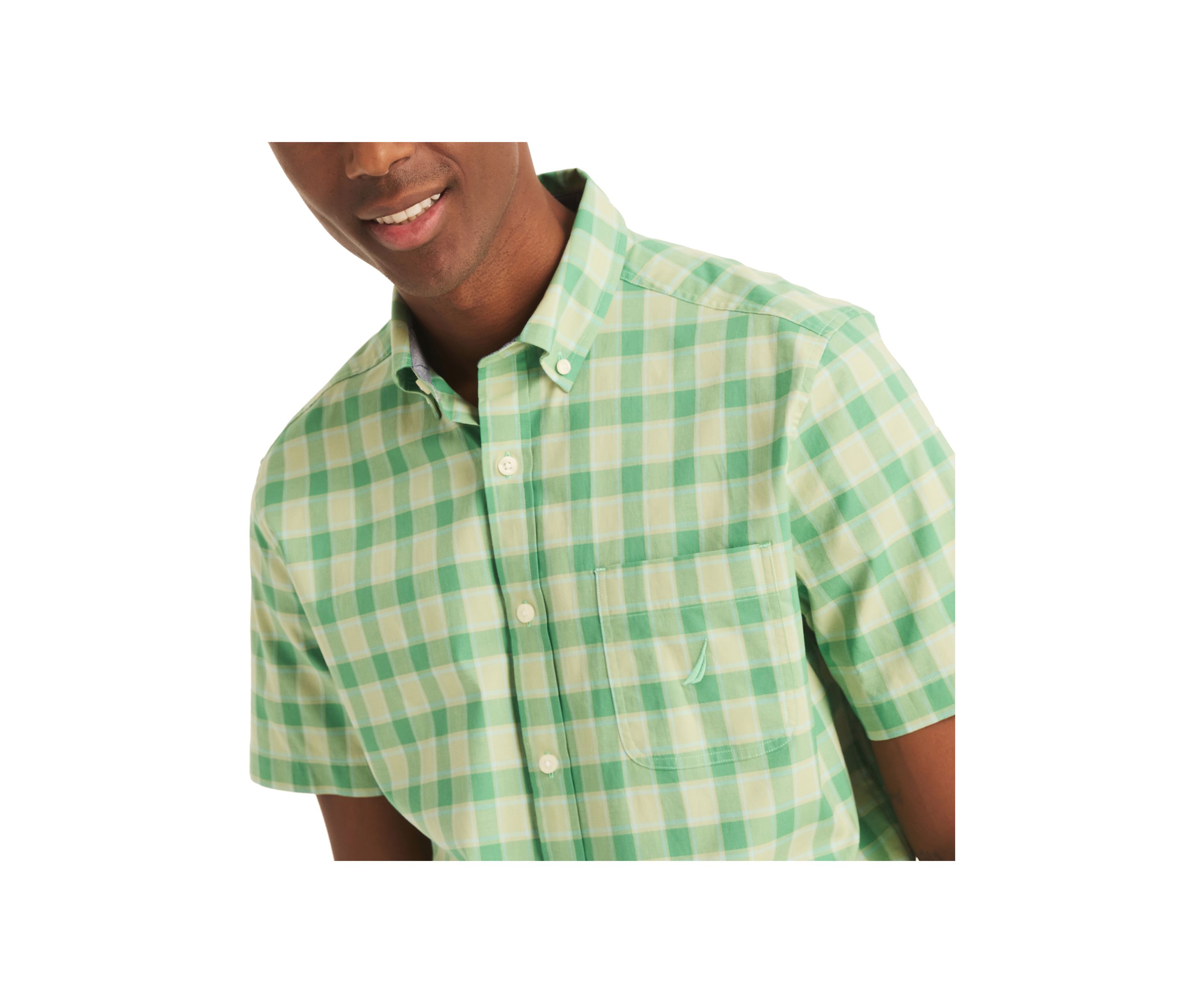 Sustainably Crafted Plaid Short-Sleeve Shirt