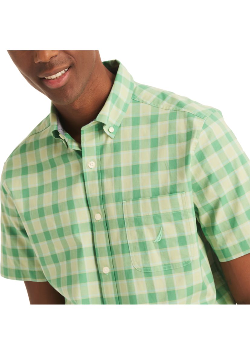 Sustainably Crafted Plaid Short-Sleeve Shirt