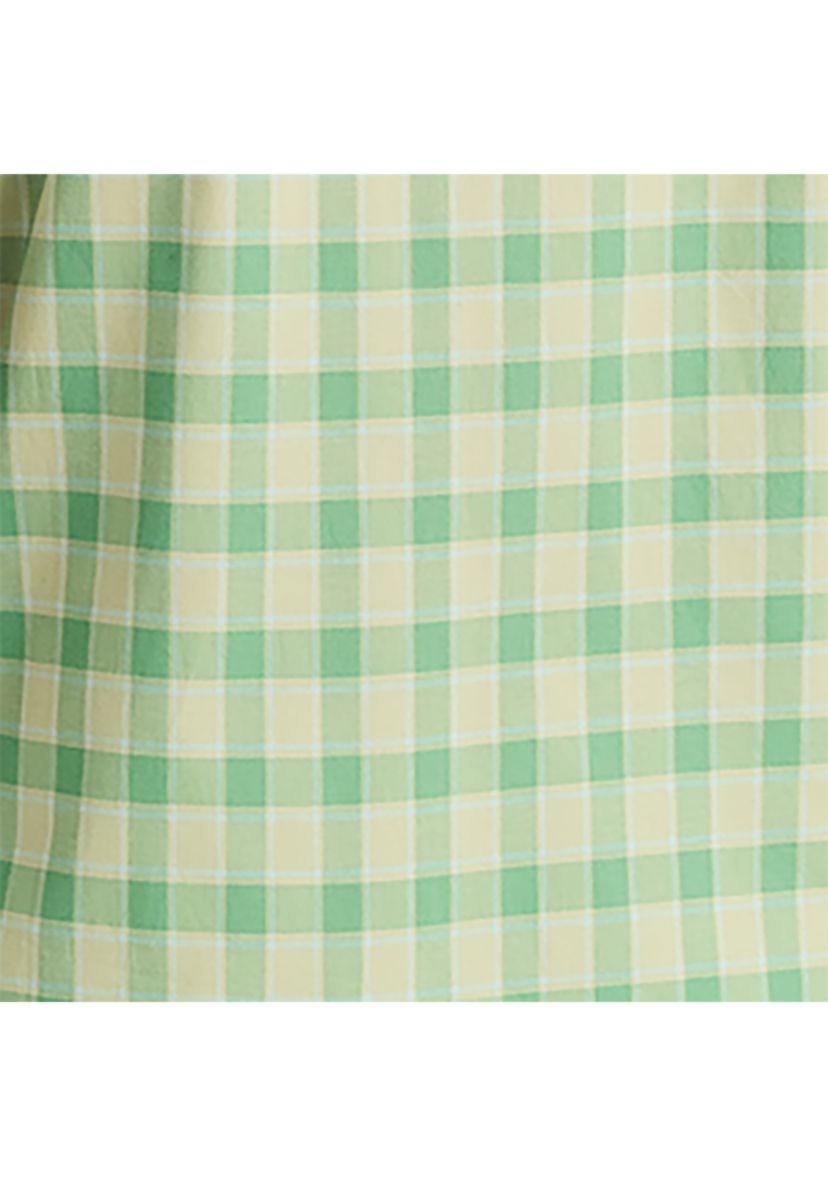 Sustainably Crafted Plaid Short-Sleeve Shirt