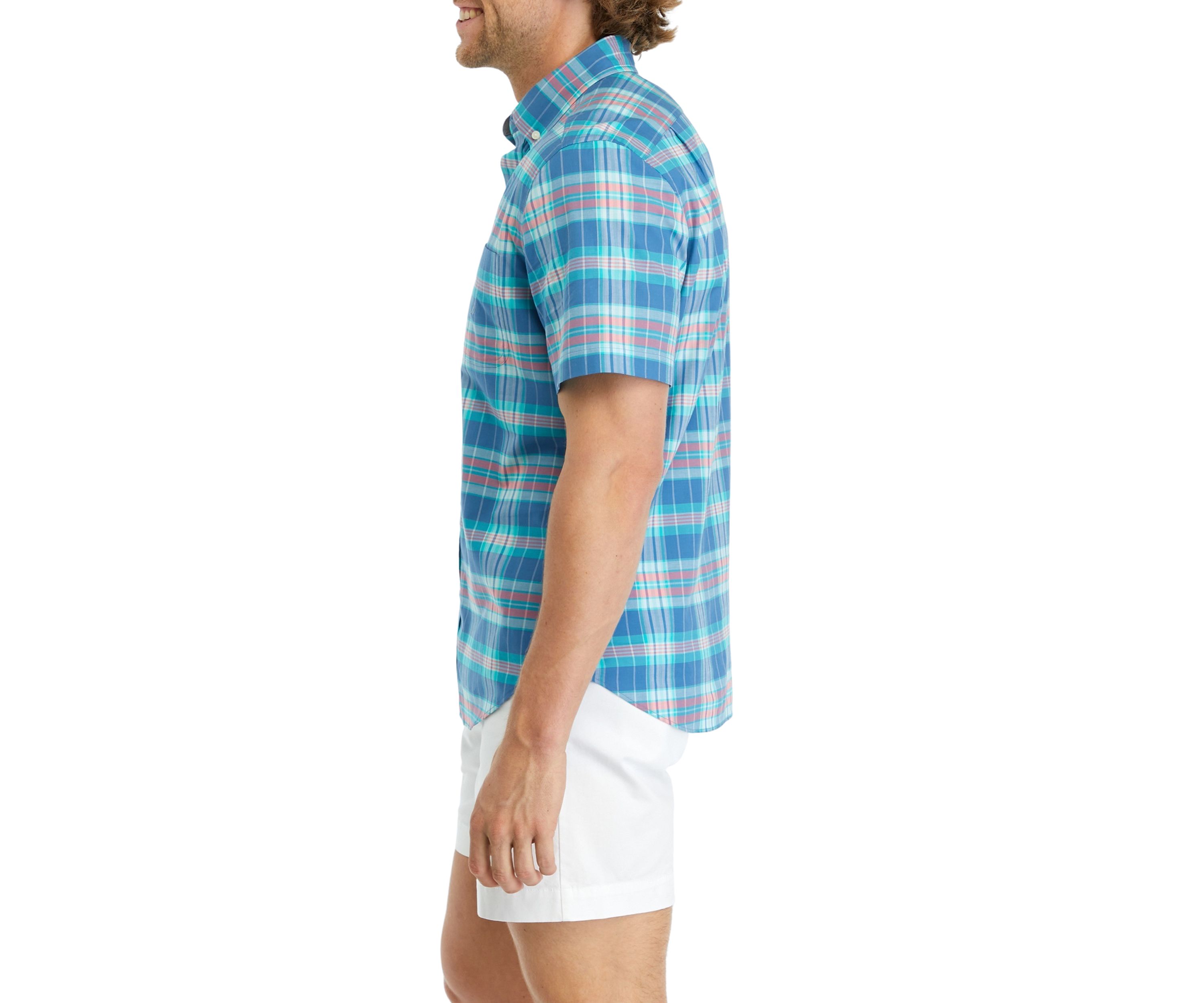 Sustainably Crafted Plaid Short Sleeve Shirt