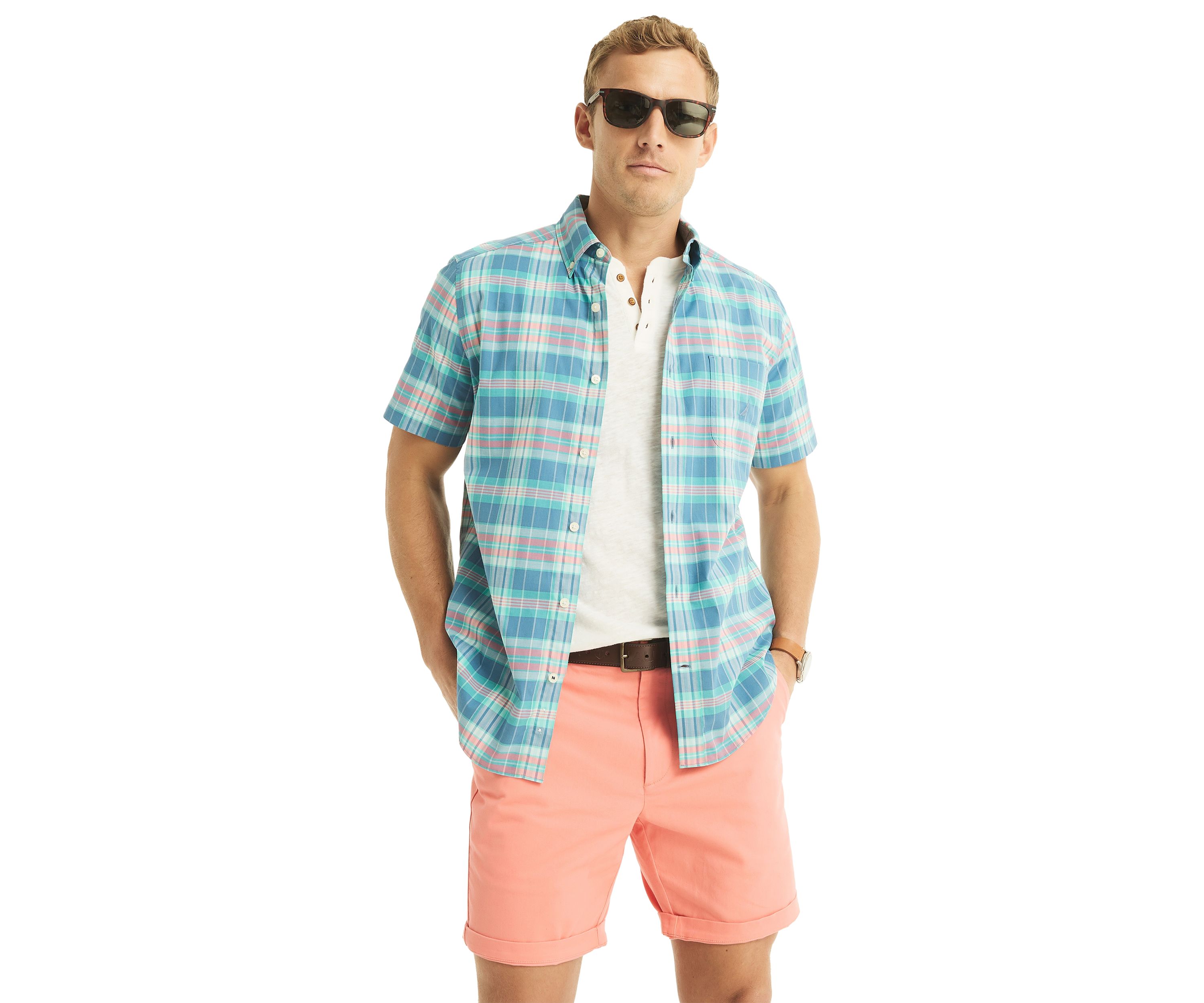 Sustainably Crafted Plaid Short Sleeve Shirt
