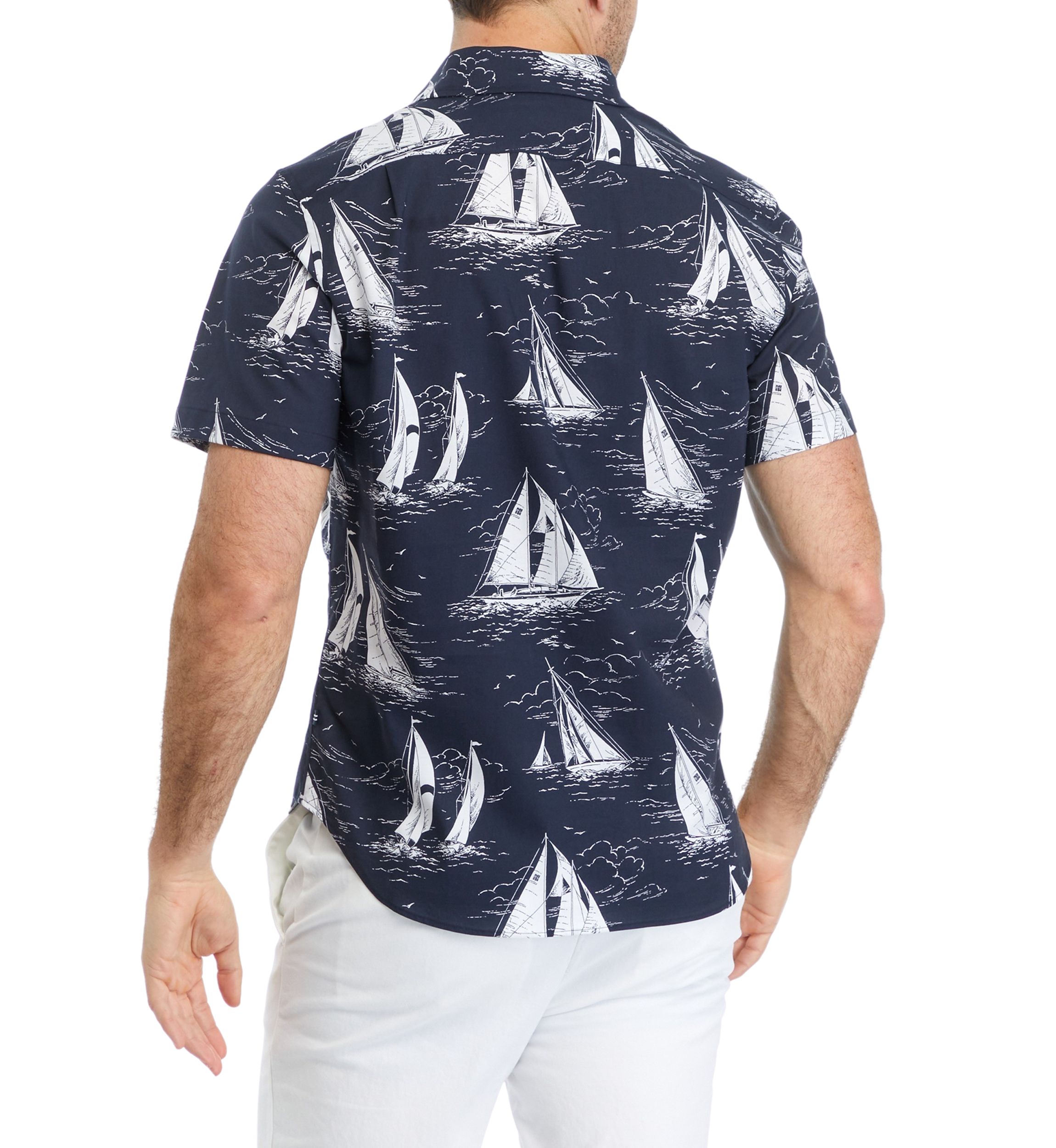 Sustainably Crafted Printed Short-Sleeve Shirt